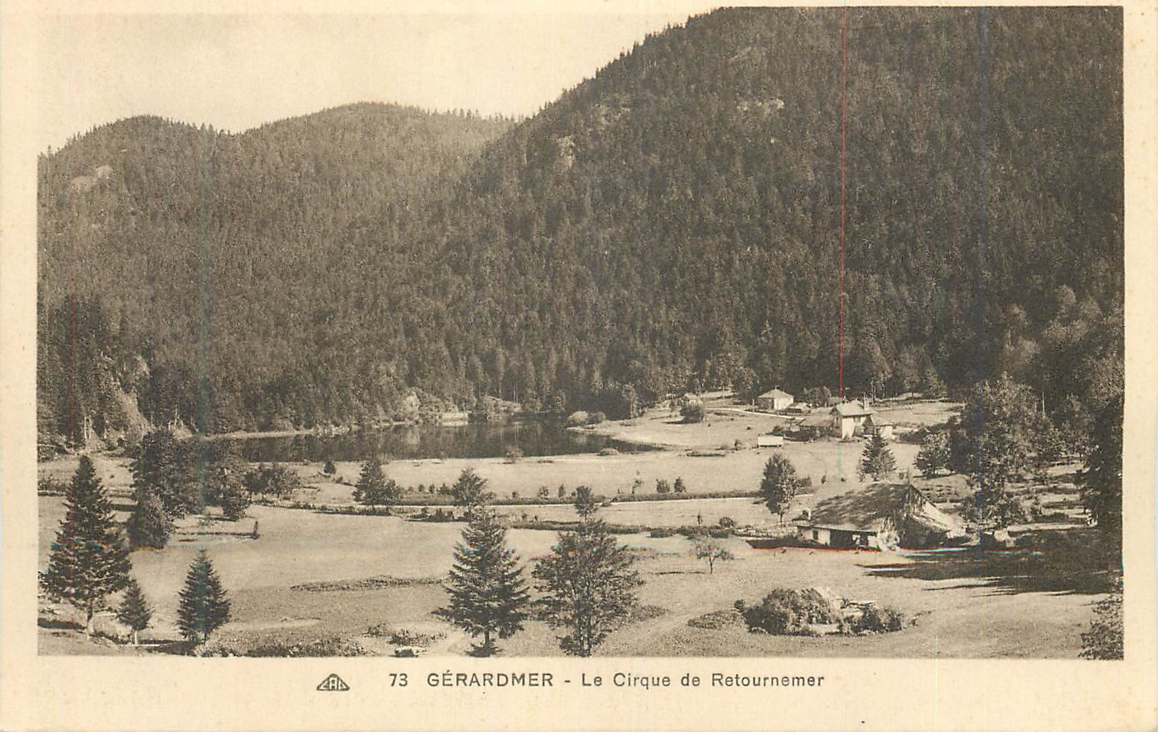 CPA 73 gerardmer le cirque de retournemer