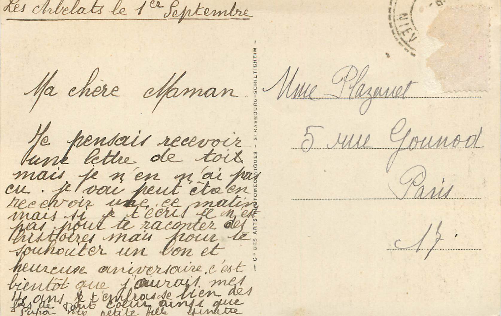 CPA Decize portail de l eglise saint are ll — Rückseite