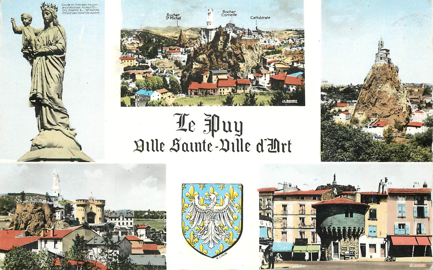 CPM 43 157 75 le puy (haute loire) ville sainte ville d art notre de damme de france vue generale