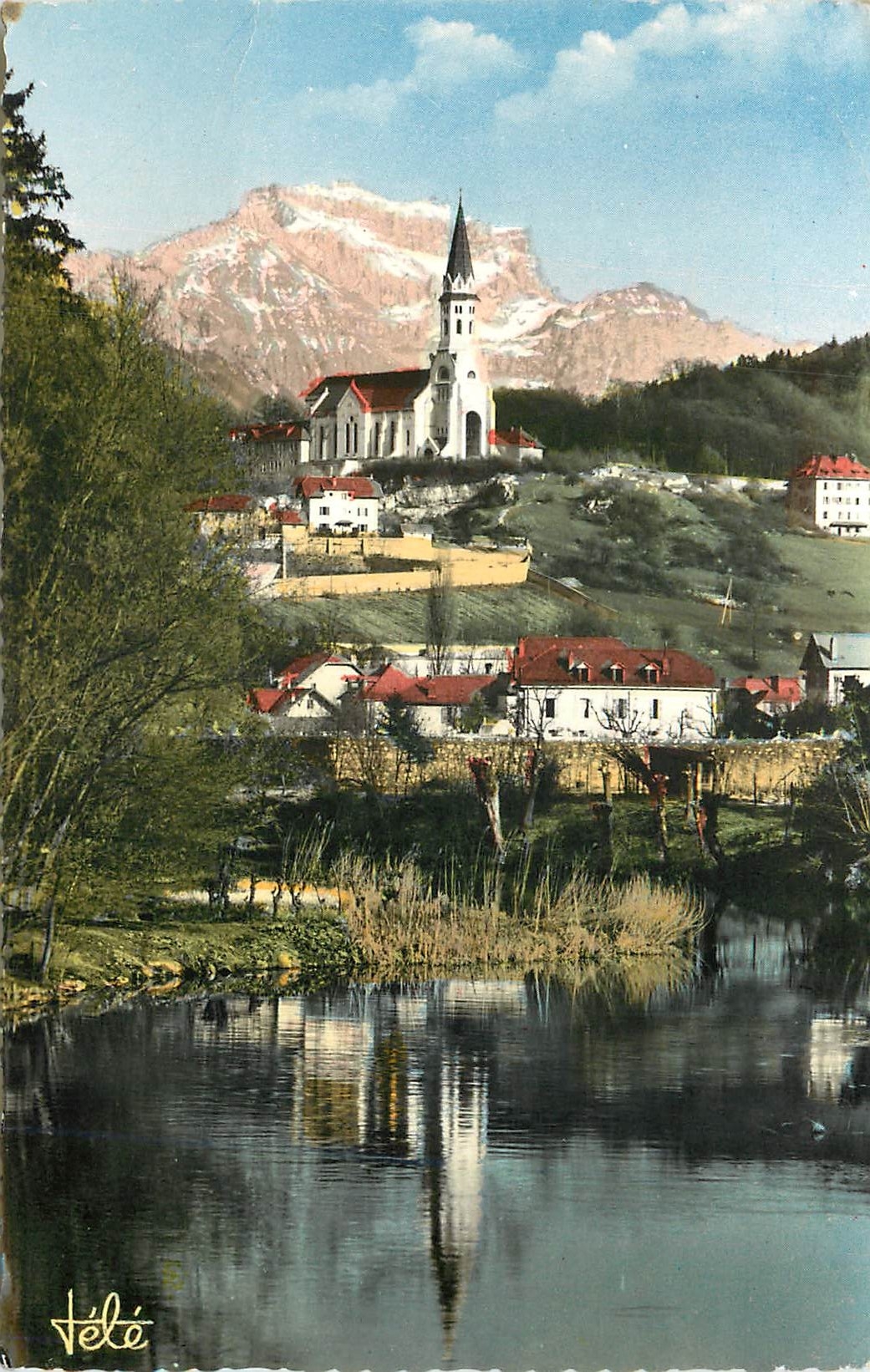 CPM 77 annecy basilique et monastere de la visitation et le massif de la tournette