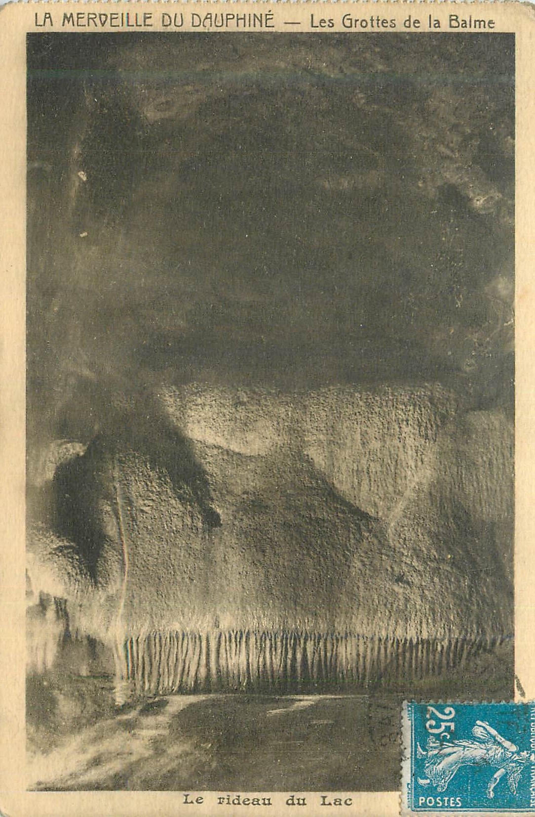 Les Grottes de la Balme — Le rideau du Lac — Phot. Fred Boissonnas, Paris