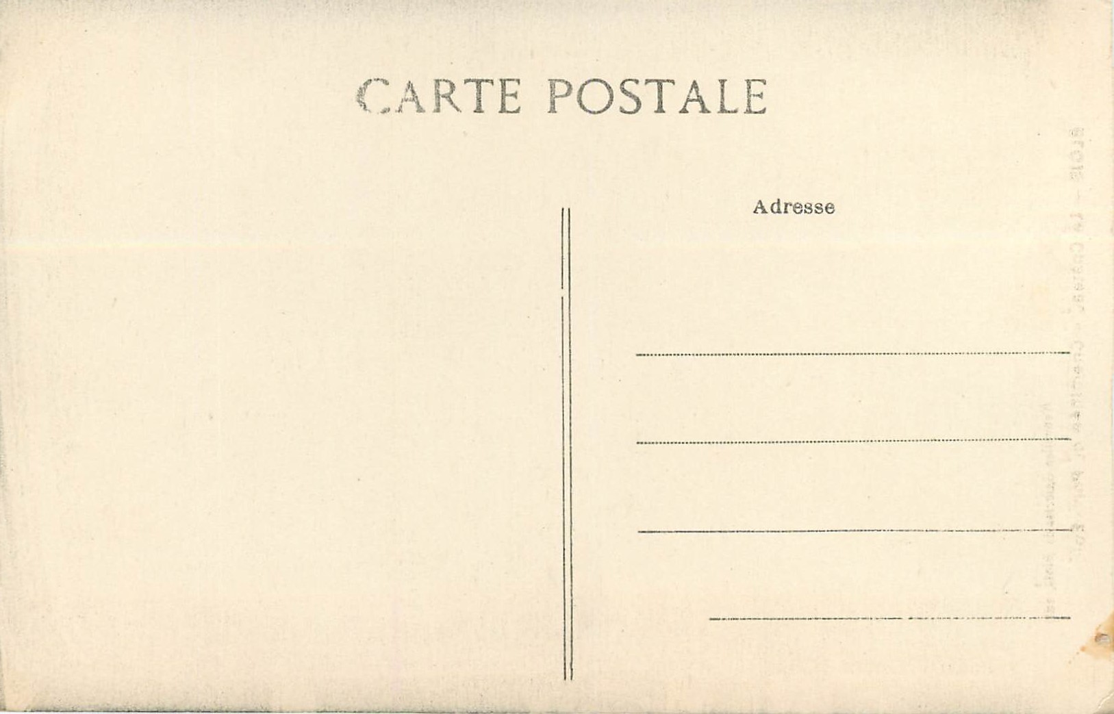 CPA Blois le chateau cheminee du porc epic — Verso