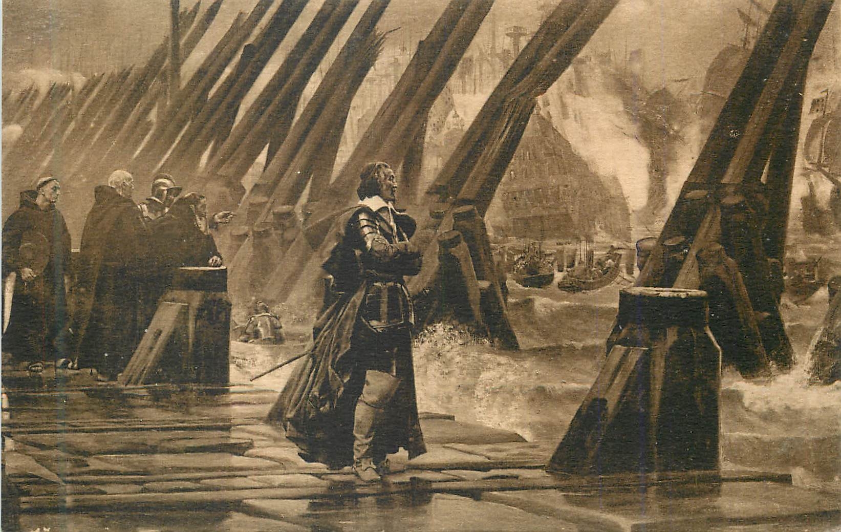 CPA Musee de la rochelle richelieu sur la digue henri motte
