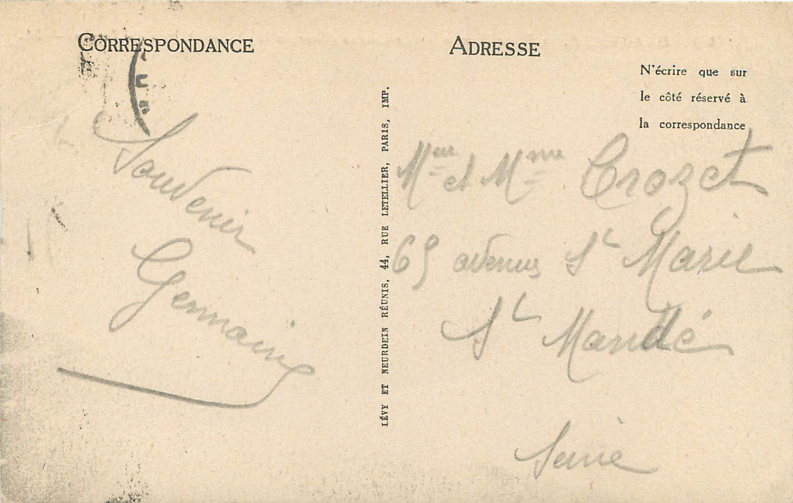 CPA 236 deauville la plage fleurie le casino (georges wybo arch) — Verso