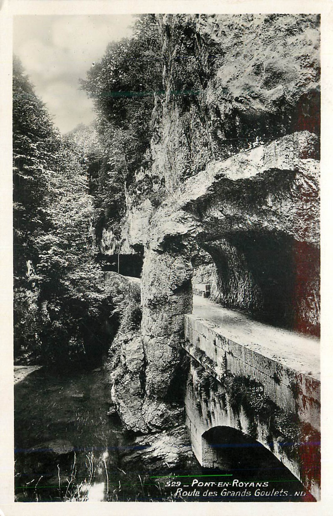 CPM 529 pont en ryans route des grands goulets nd