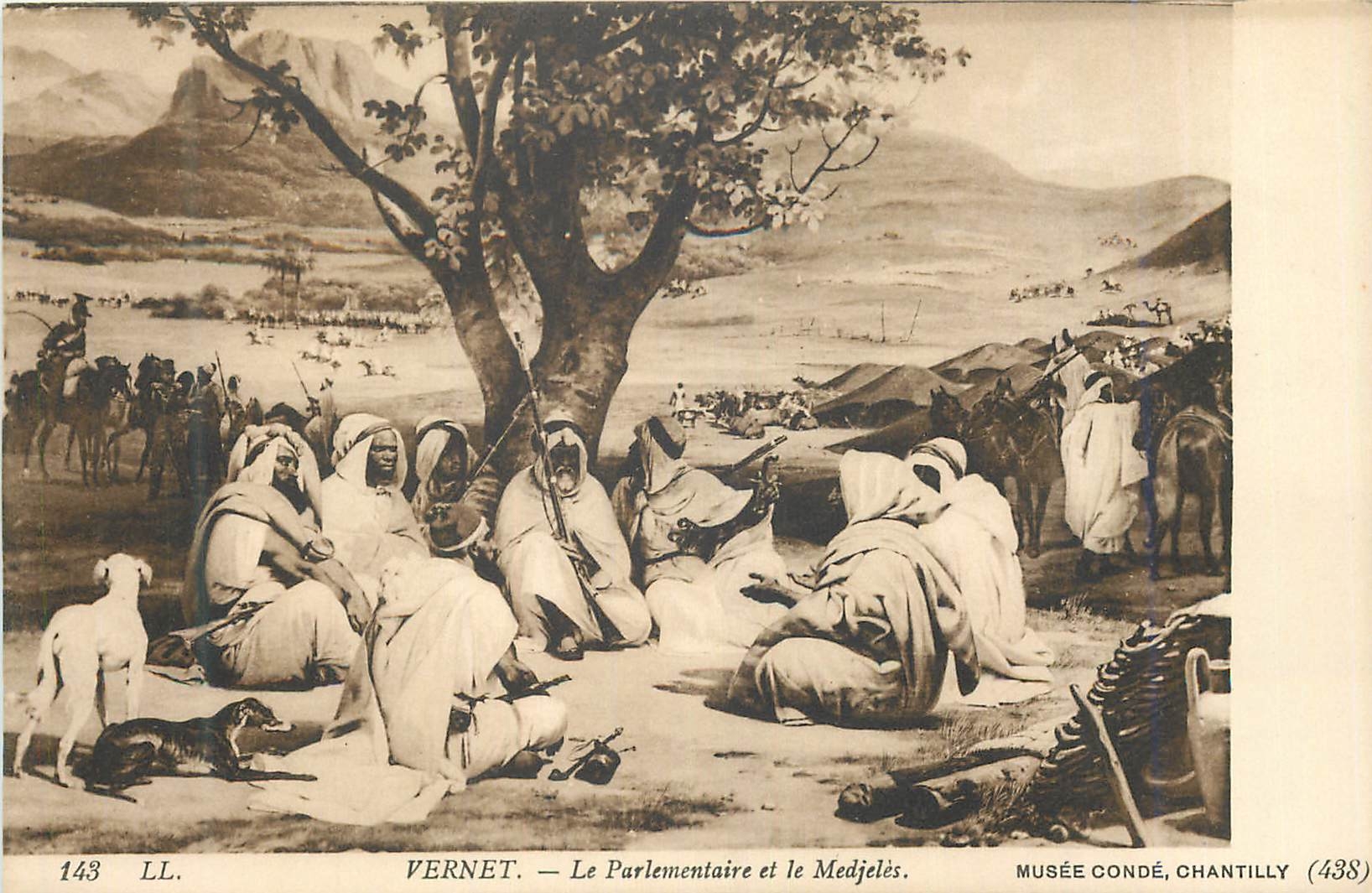 CPA Vernet le parlementaire et le medjeles musee conde chantilly