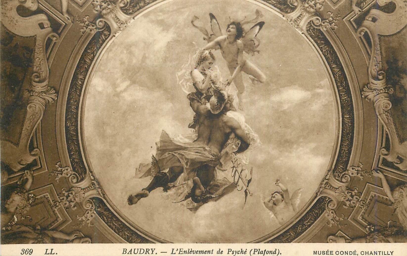 CPA Baudry l enlevement de psyche(plafond)musee conde chantilly