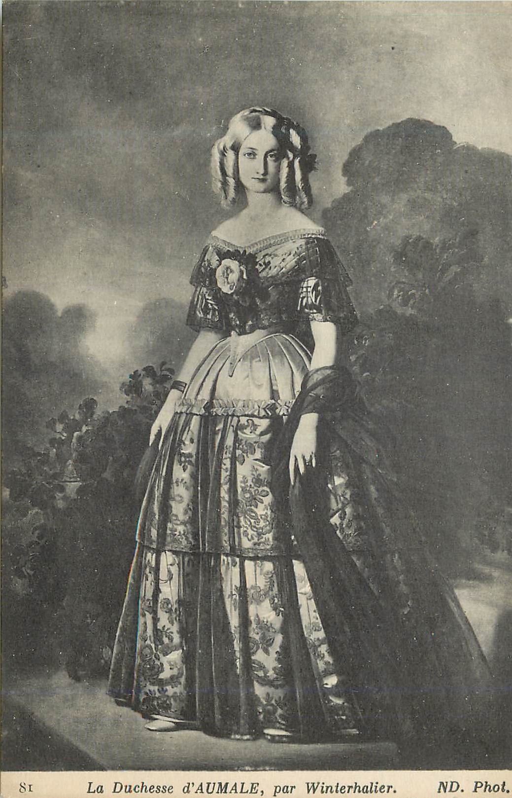 CPA La duchesse d aumale par winterhalier