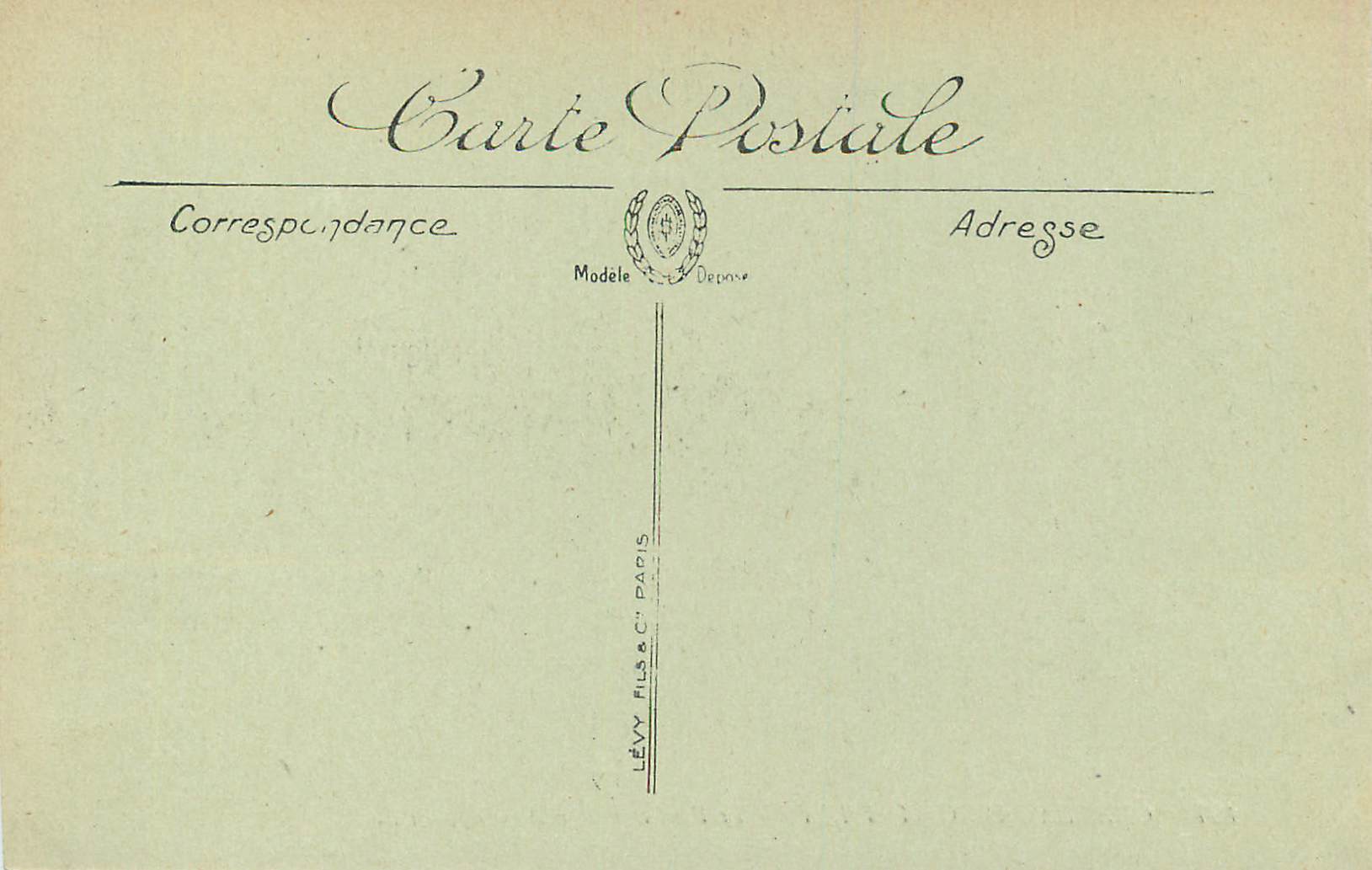CPA Chateau de chantilly le pont et ile d amour — Verso