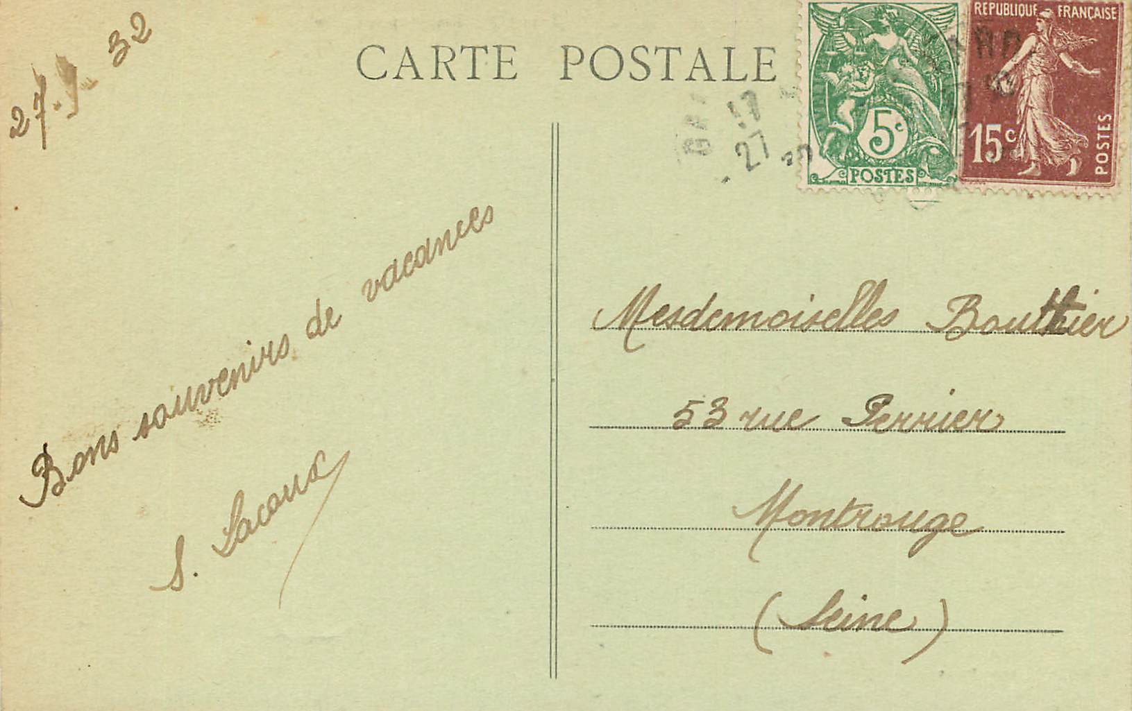CPA 278 chateau d esclimont (e et l) facade principale — Rückseite