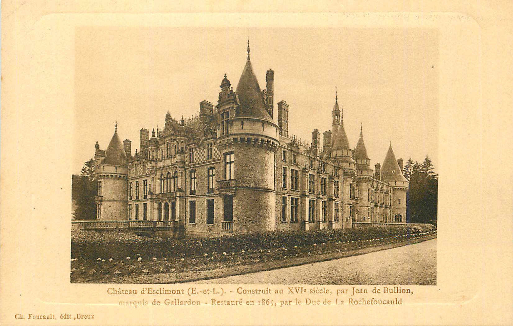 CPA Chateau d esclimont (e et l) construit au xvi siecle par jean de bullion marquis de gallardon
