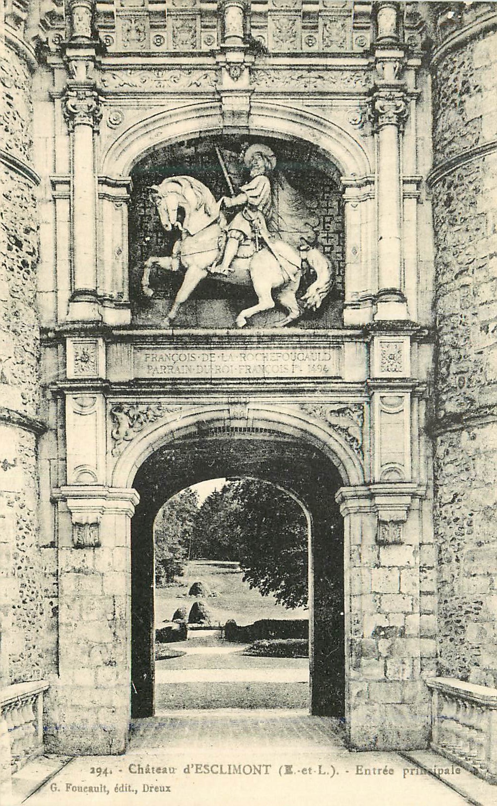 CPA Chateau d esclimont (e et l) entree principale