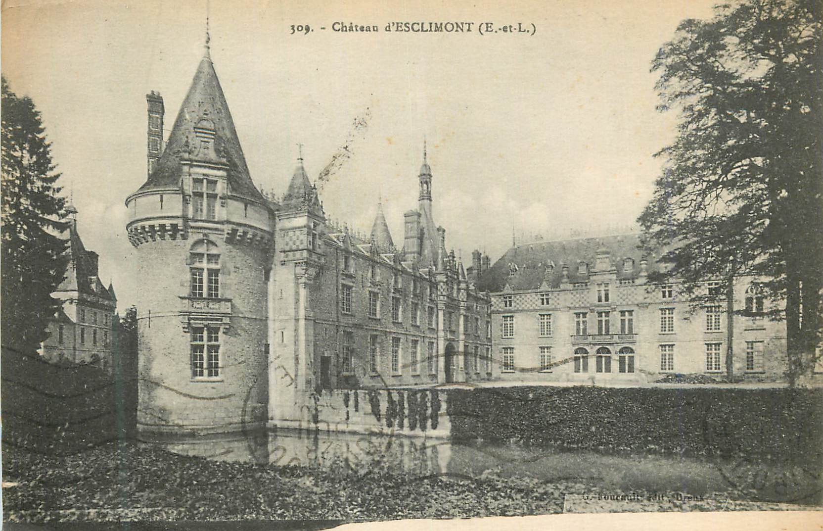 CPA 309 chateau d esclimont (e et l)