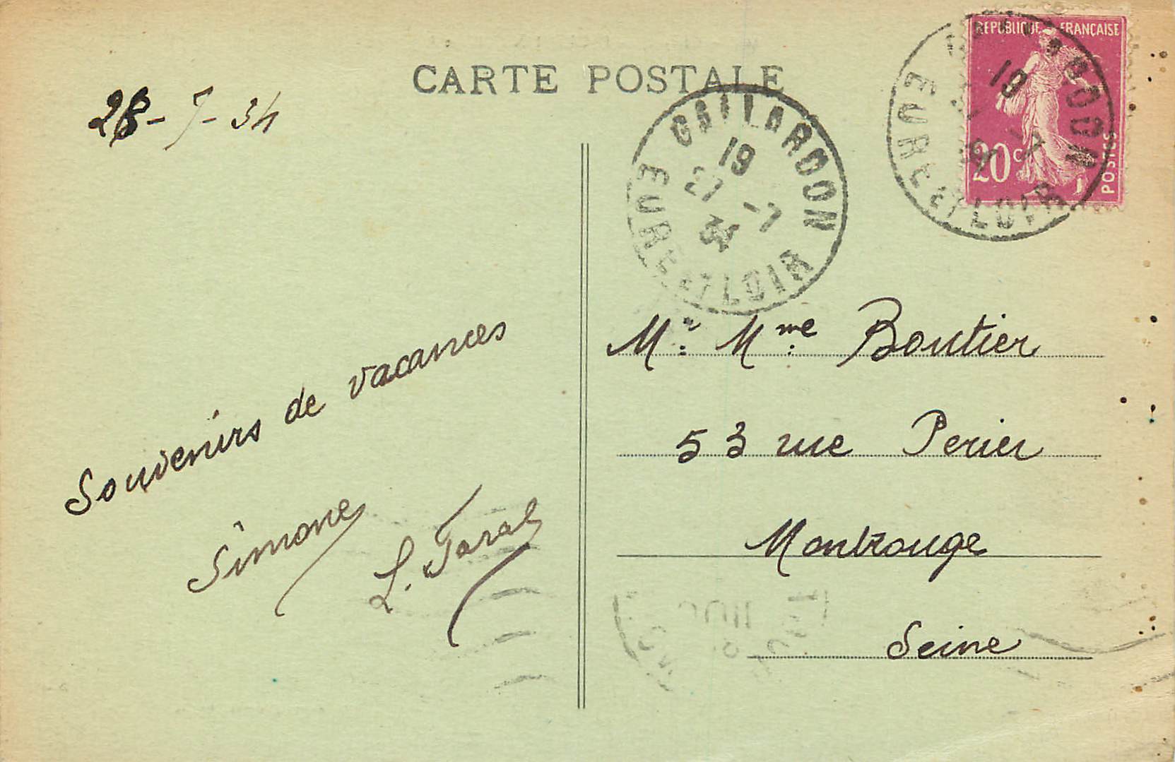 CPA 309 chateau d esclimont (e et l) — Rückseite