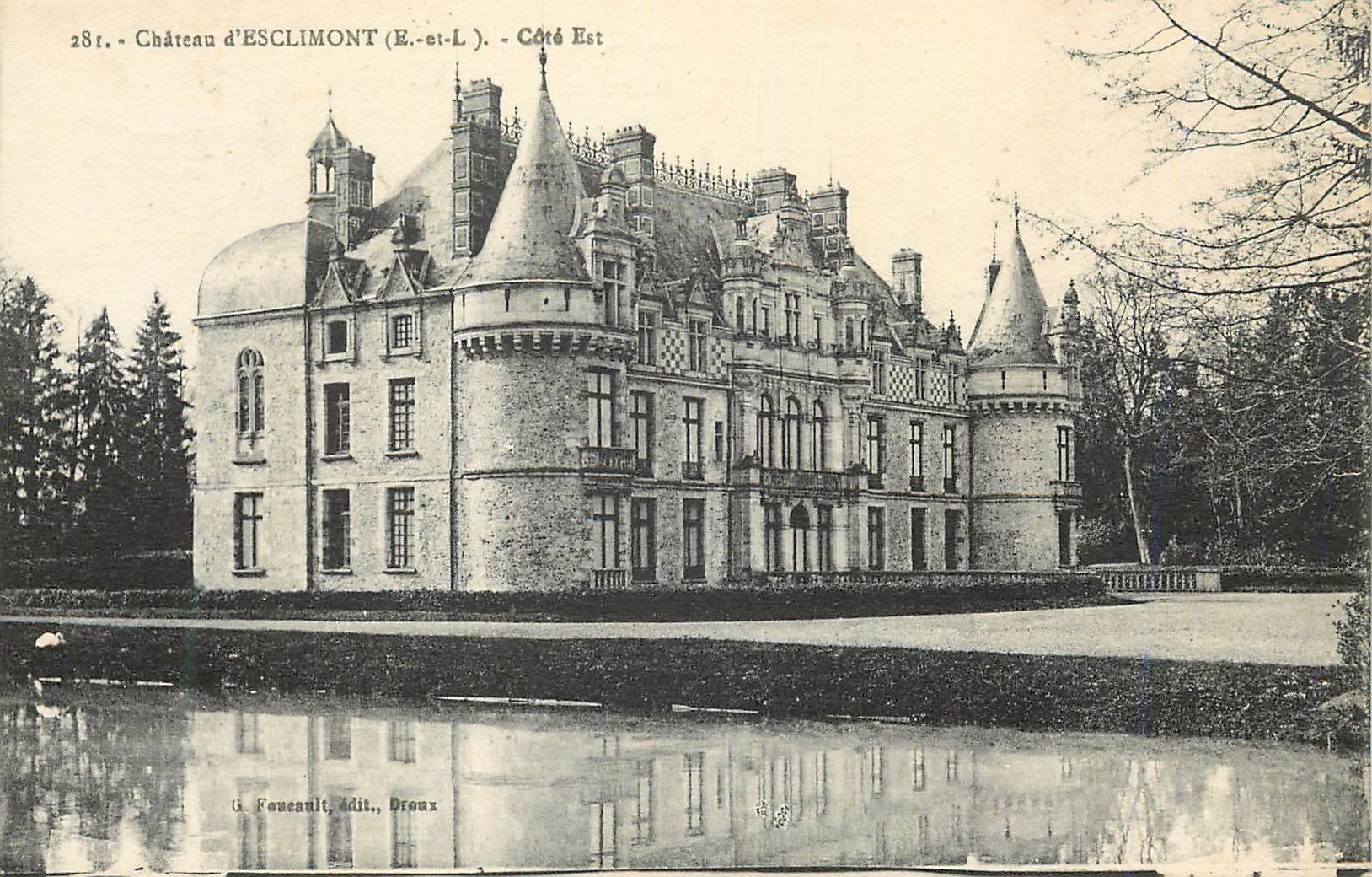 CPA 281 chateau d esclimont (e et l) cote est