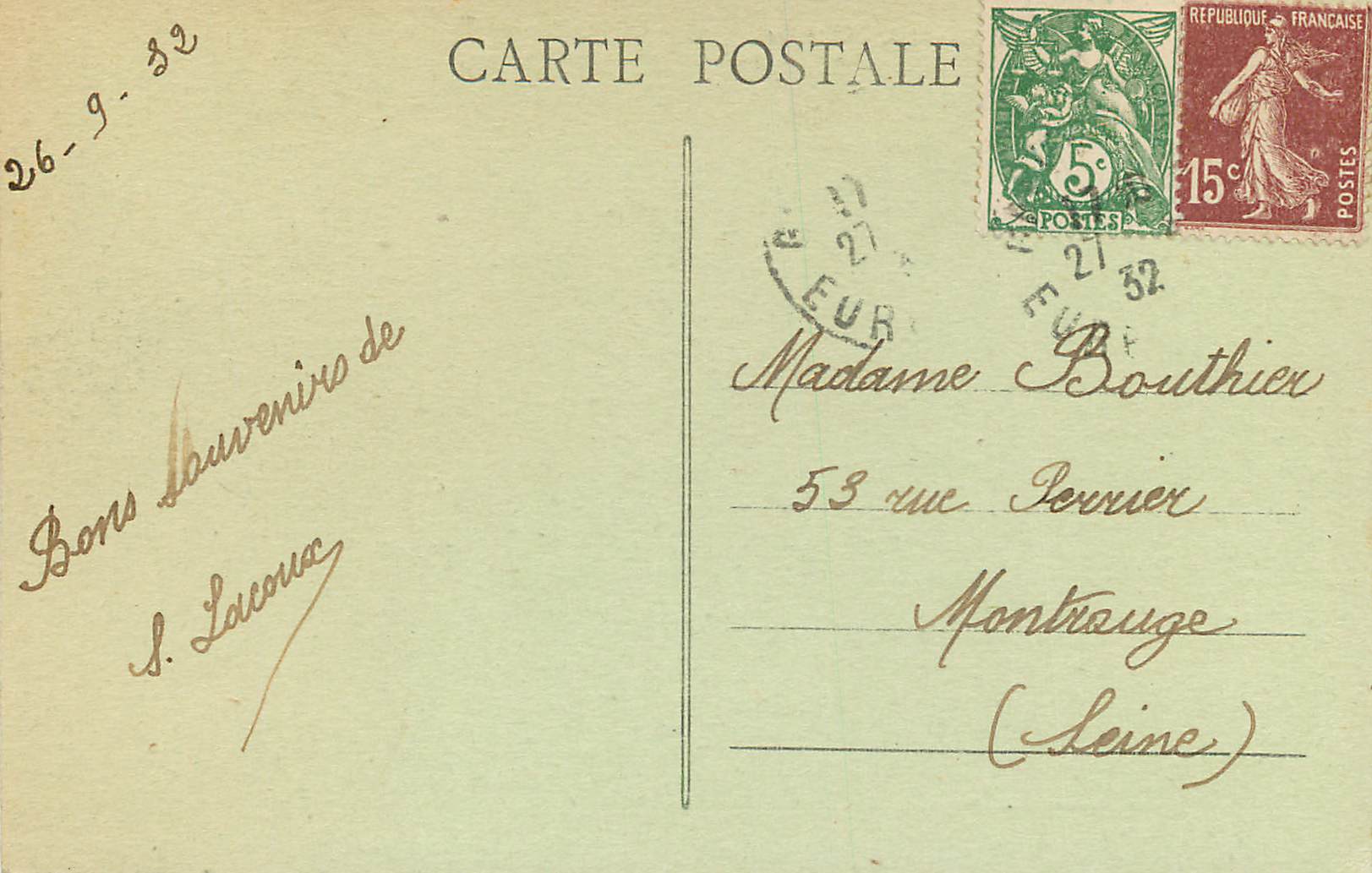 CPA 281 chateau d esclimont (e et l) cote est — Verso