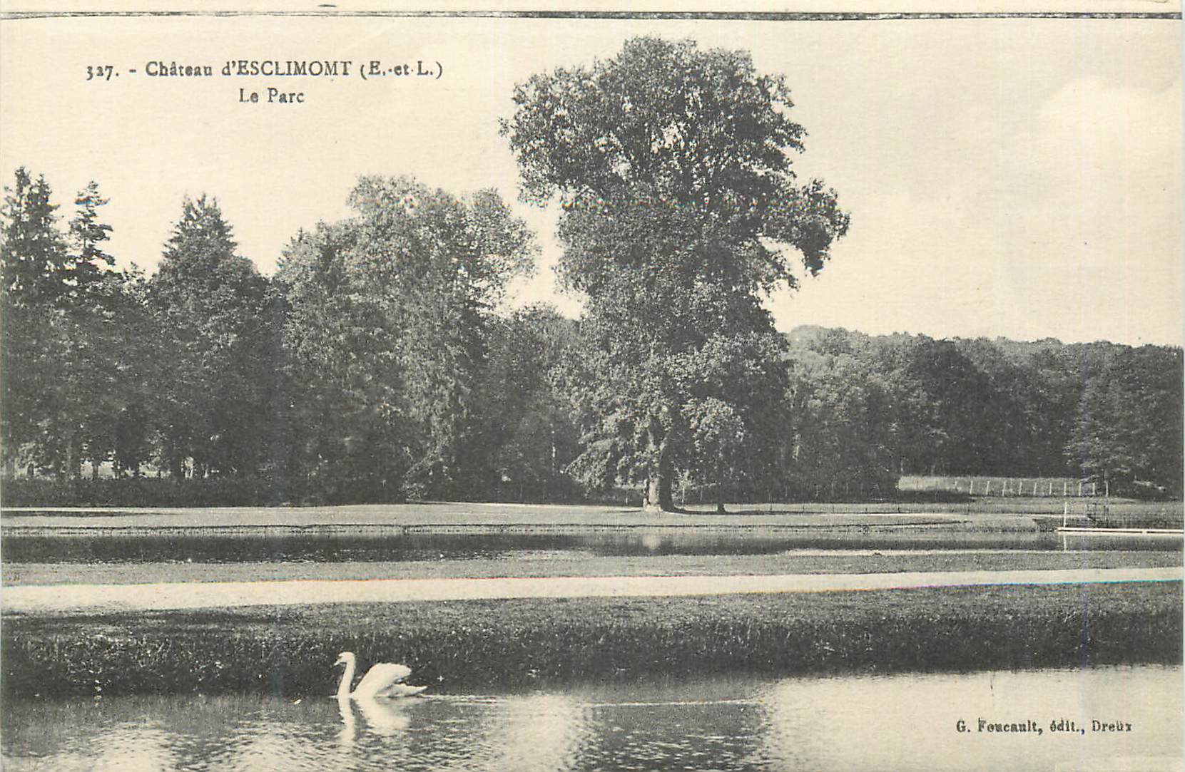 CPA 327 chateau d esclimont (e et l) le parc