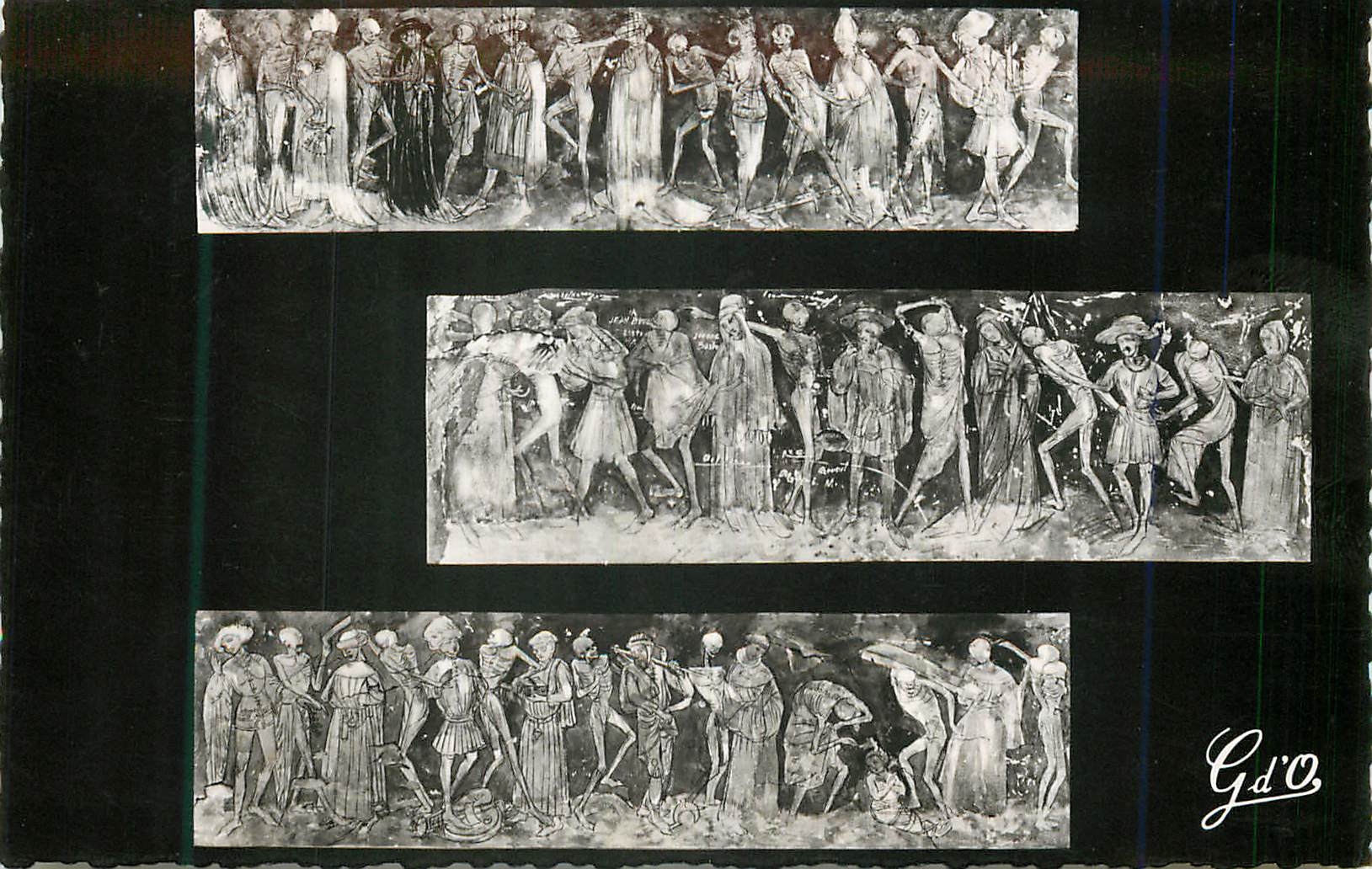 CPM Br cp 437 la chaise dieu (hte loire)abbaye saint robert la danse macabre