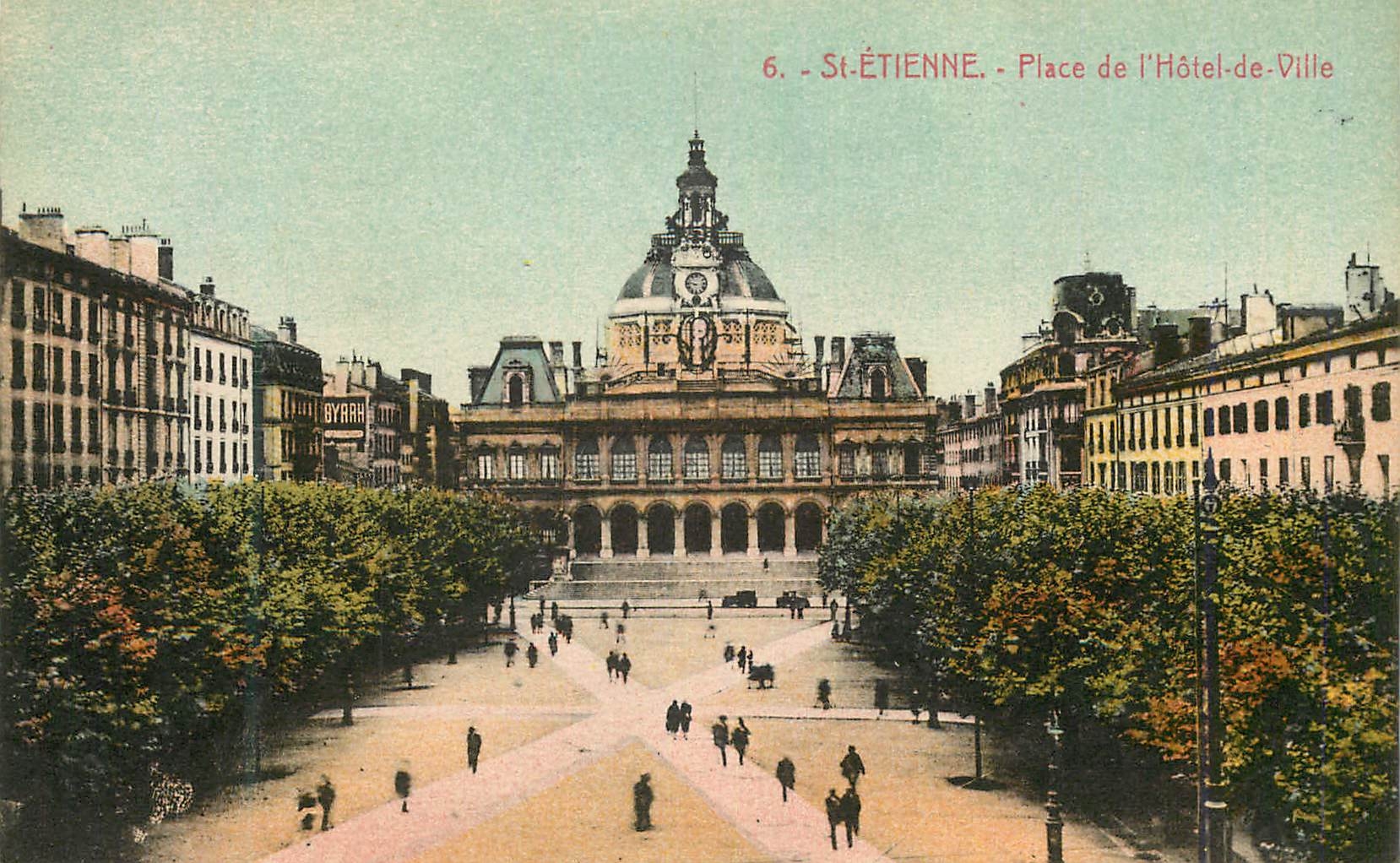CPA St etienne place de l hotel de ville