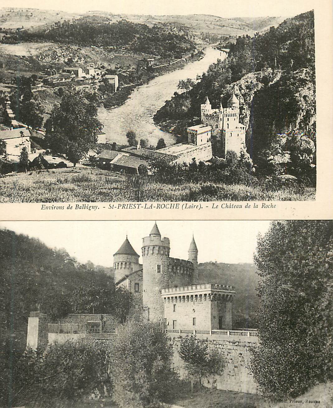CPA Environs de balligny st priest la roche (loire) le chateau de la roche