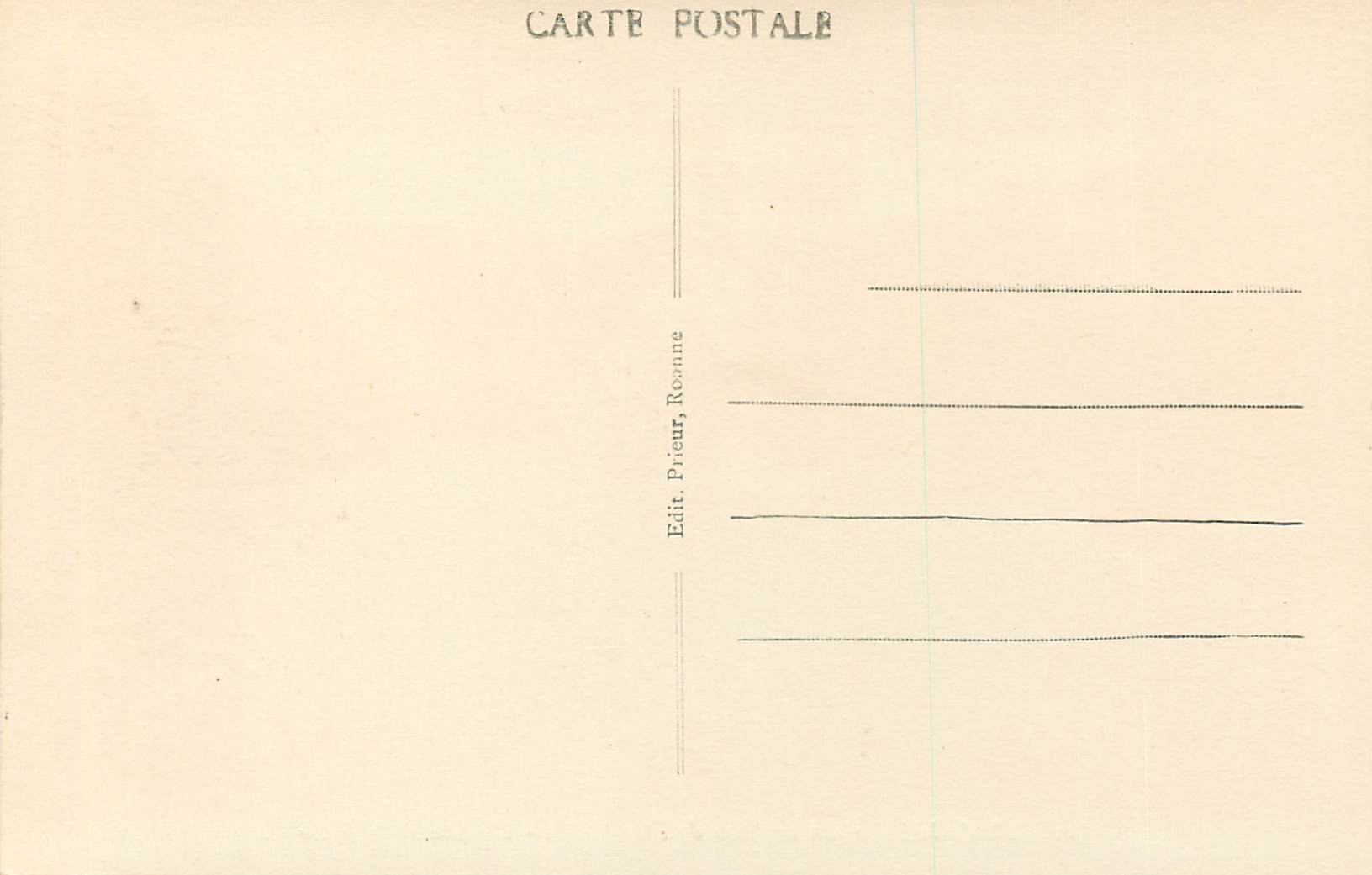 CPA Les bord de la loire aux environs de roanne chateau de la roche — Back