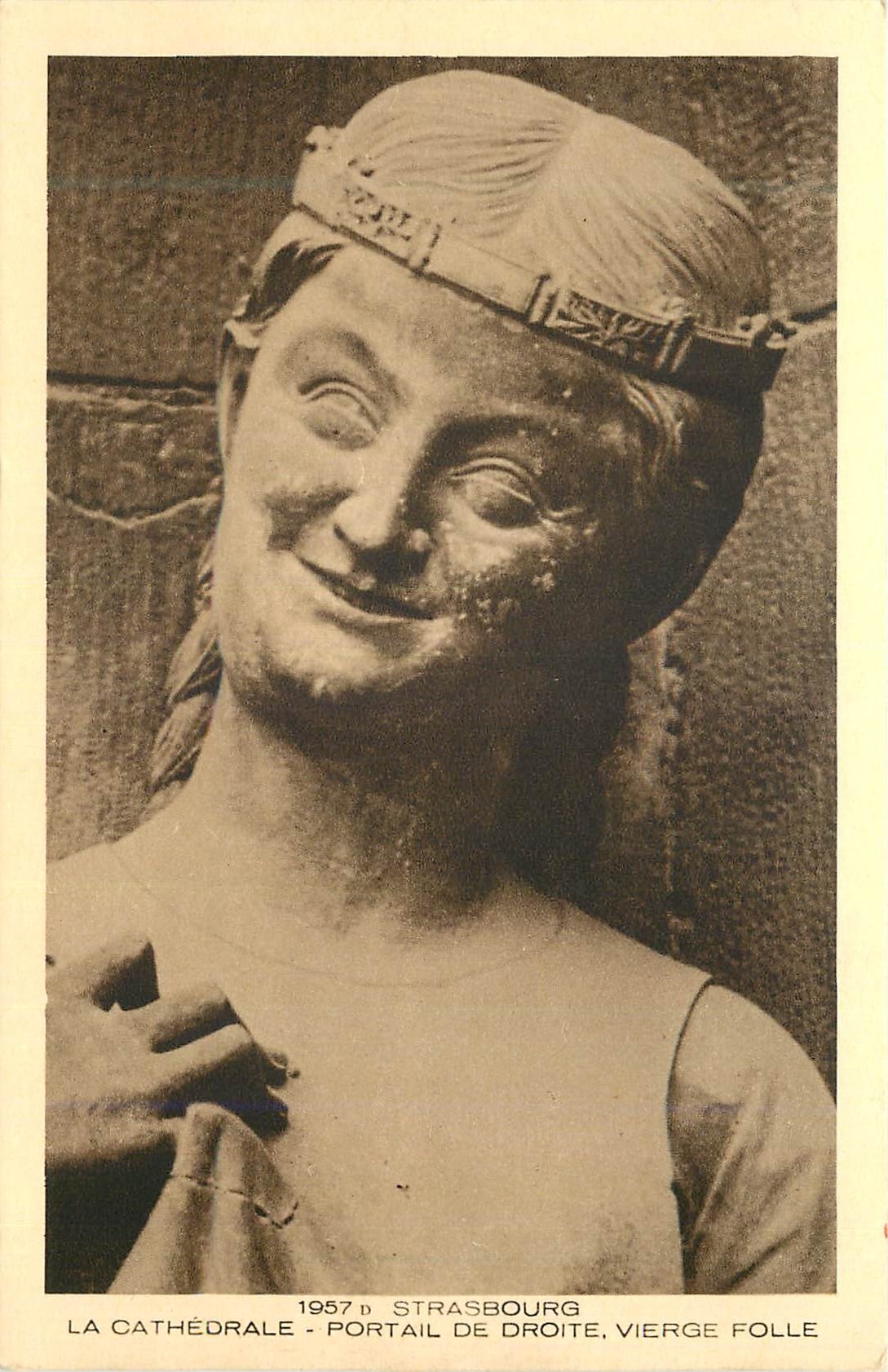 CPA 1957 strasbourg la cathedrale portail de droite vierge folle