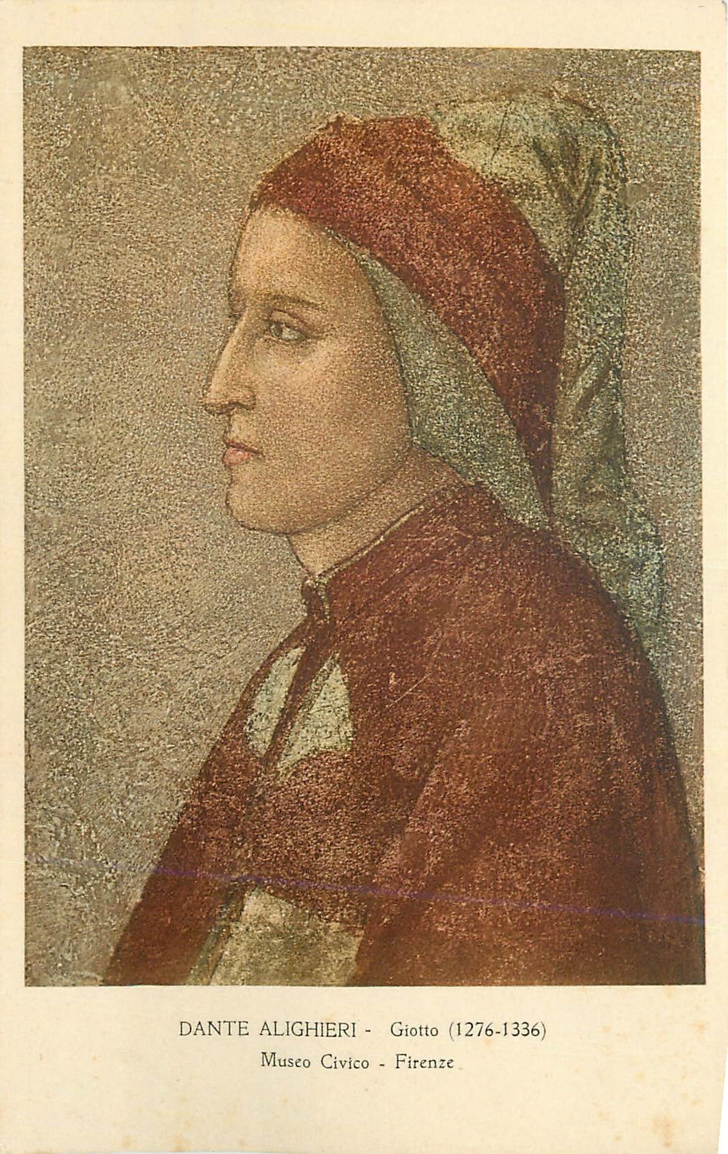 CPA Dante alighieri giotto (1276 1336) musco civico firenze