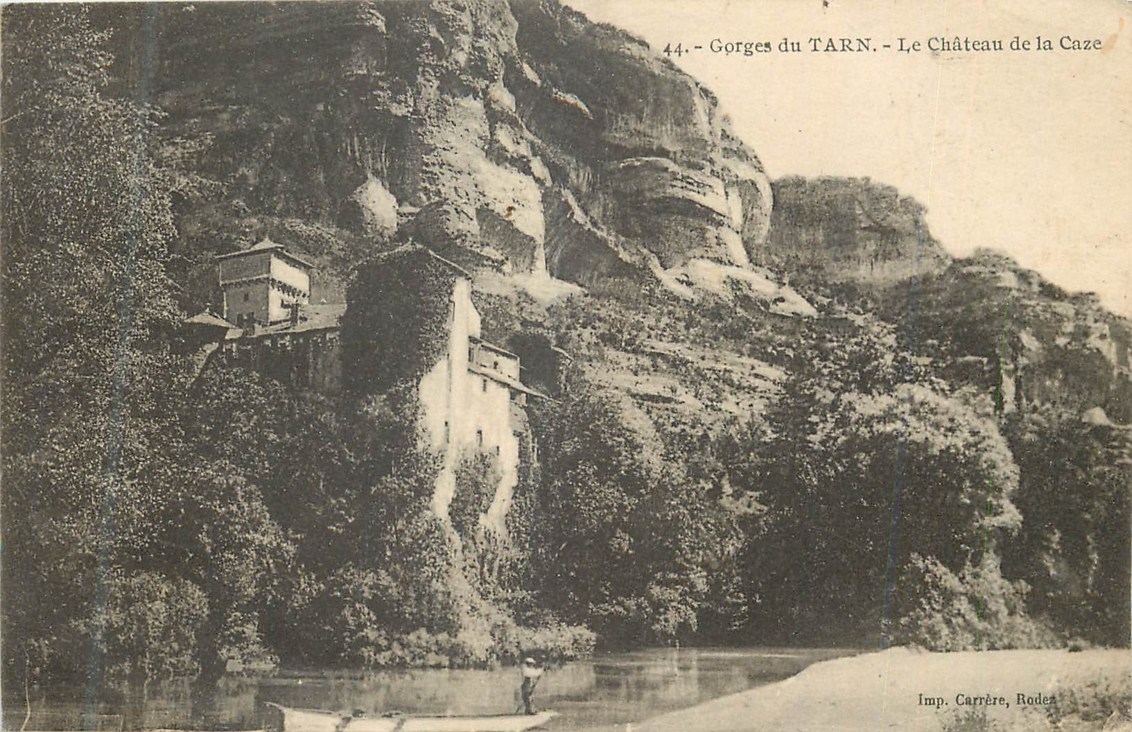 CPA 44 gorges du tarn le chateau de la caze