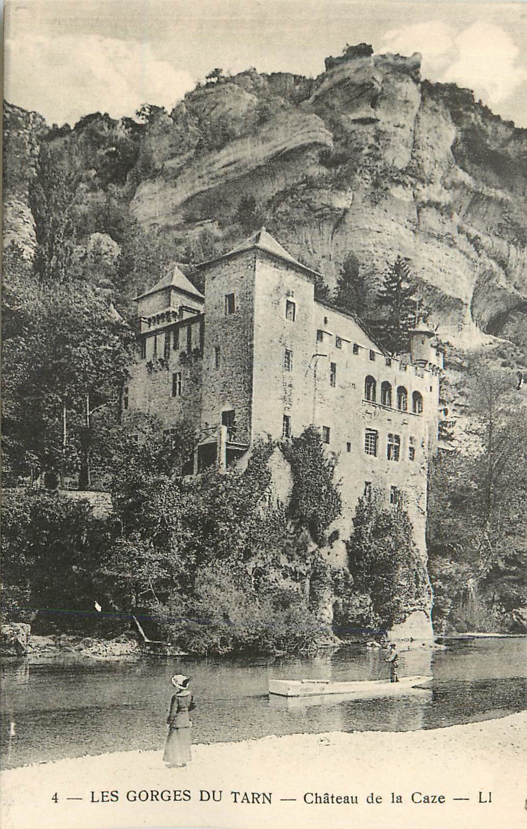 CPA 4 les gorges du tarn chateau de la caze