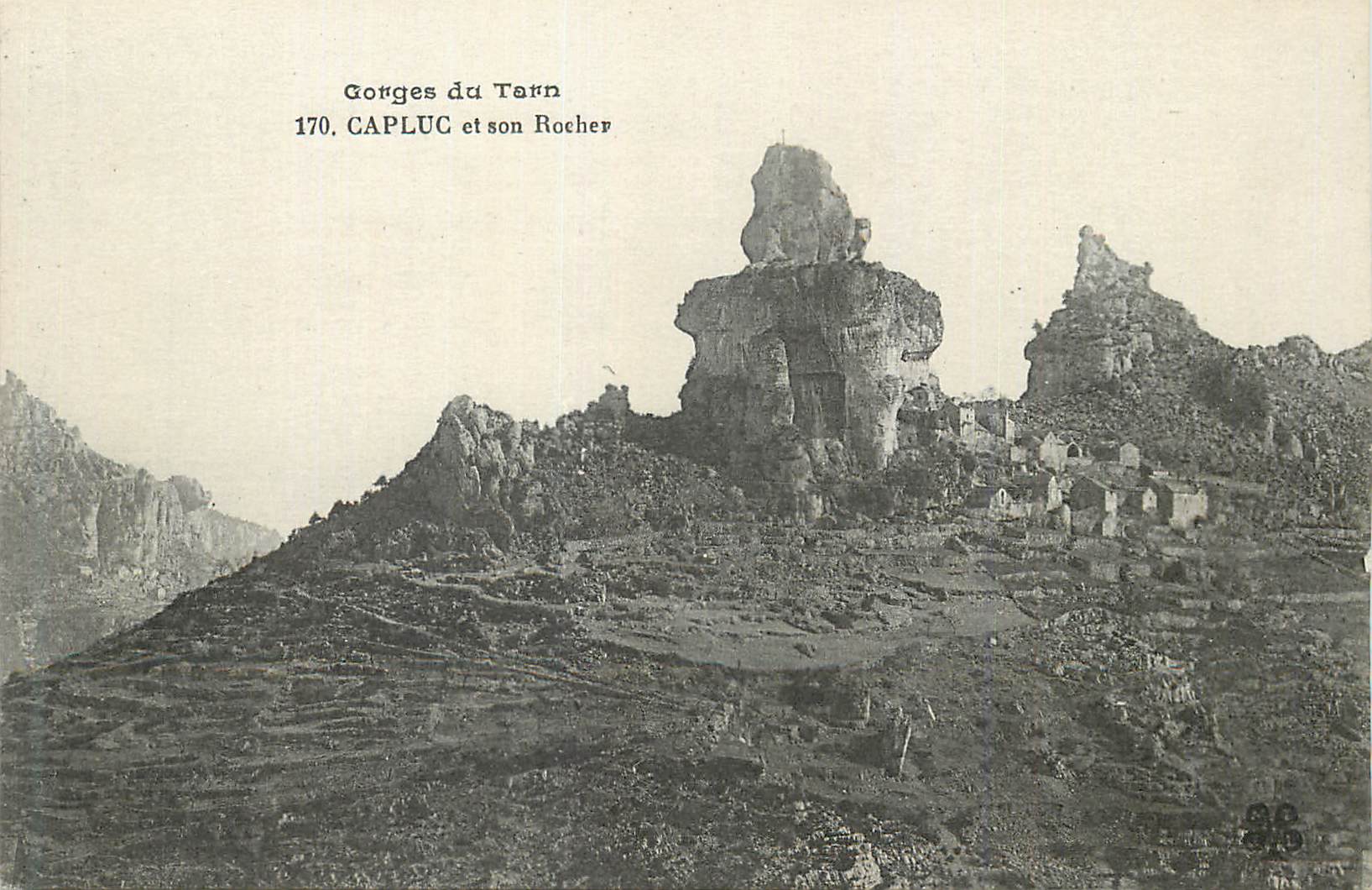 CPA Les gorges du tarn 170 capluc et son rocher
