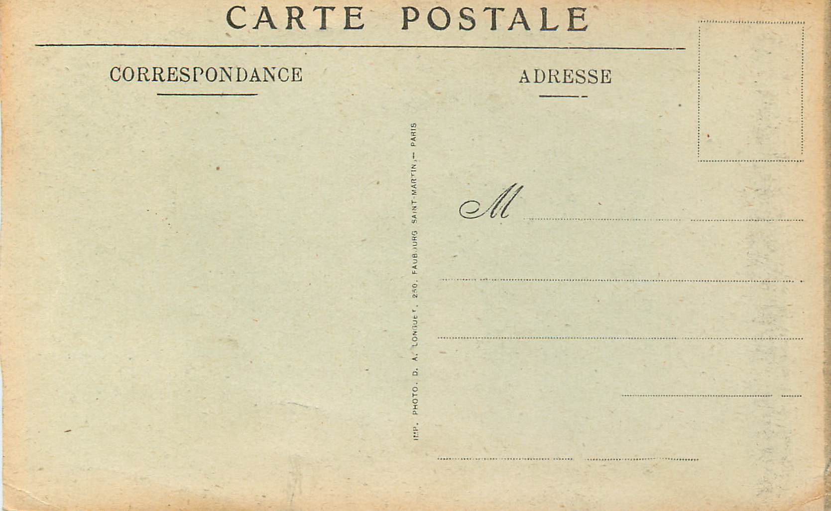 CPA Basilique du sacre coeur de montmartre v n n 15 crypte le deambulatoire — Rückseite