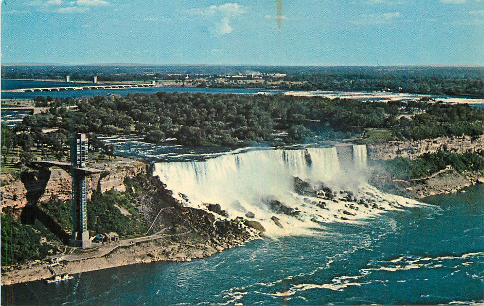 CPA The american falls niagara falls ontario canada