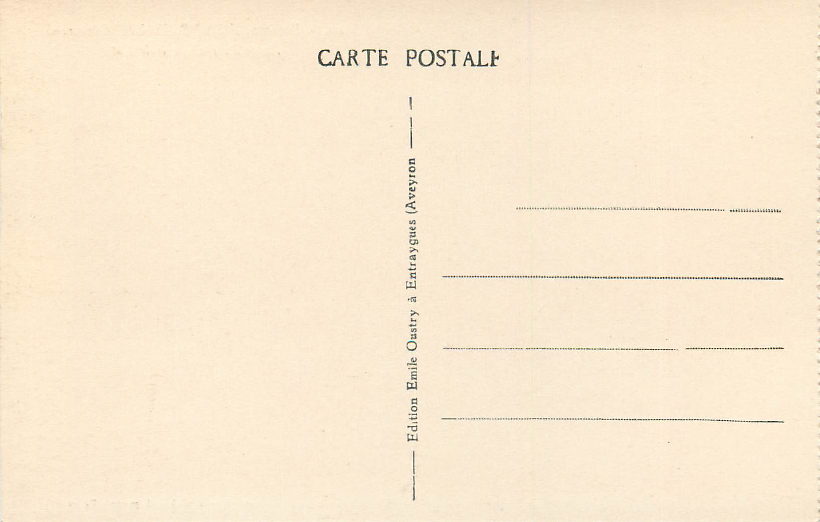 Environ d'ENTRAYGUES (Aveyron) — Route du Halage et le Lot — Gliché Allard, photo, Rodez — Verso
