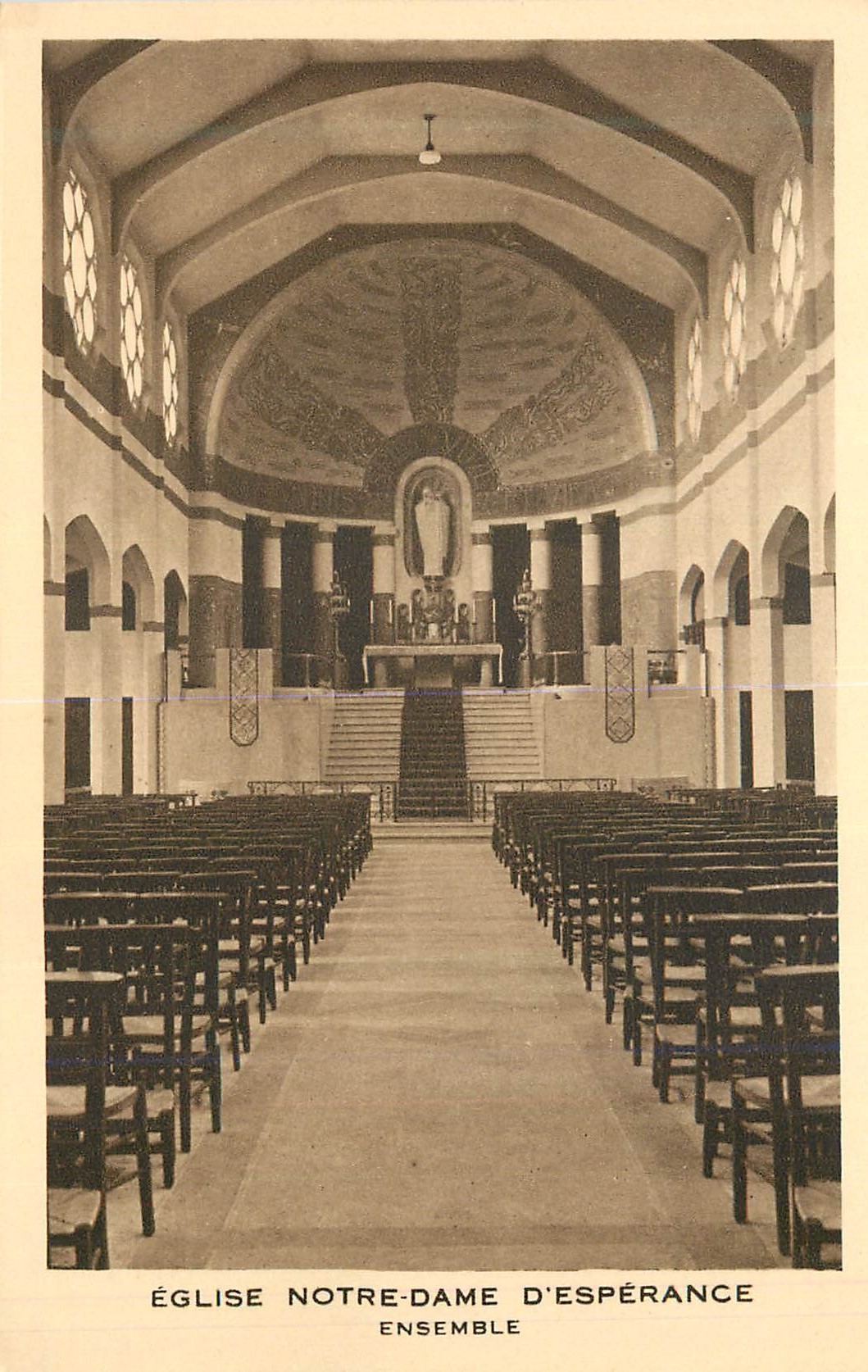 CPA Eglise notre dame d esperance ensemble
