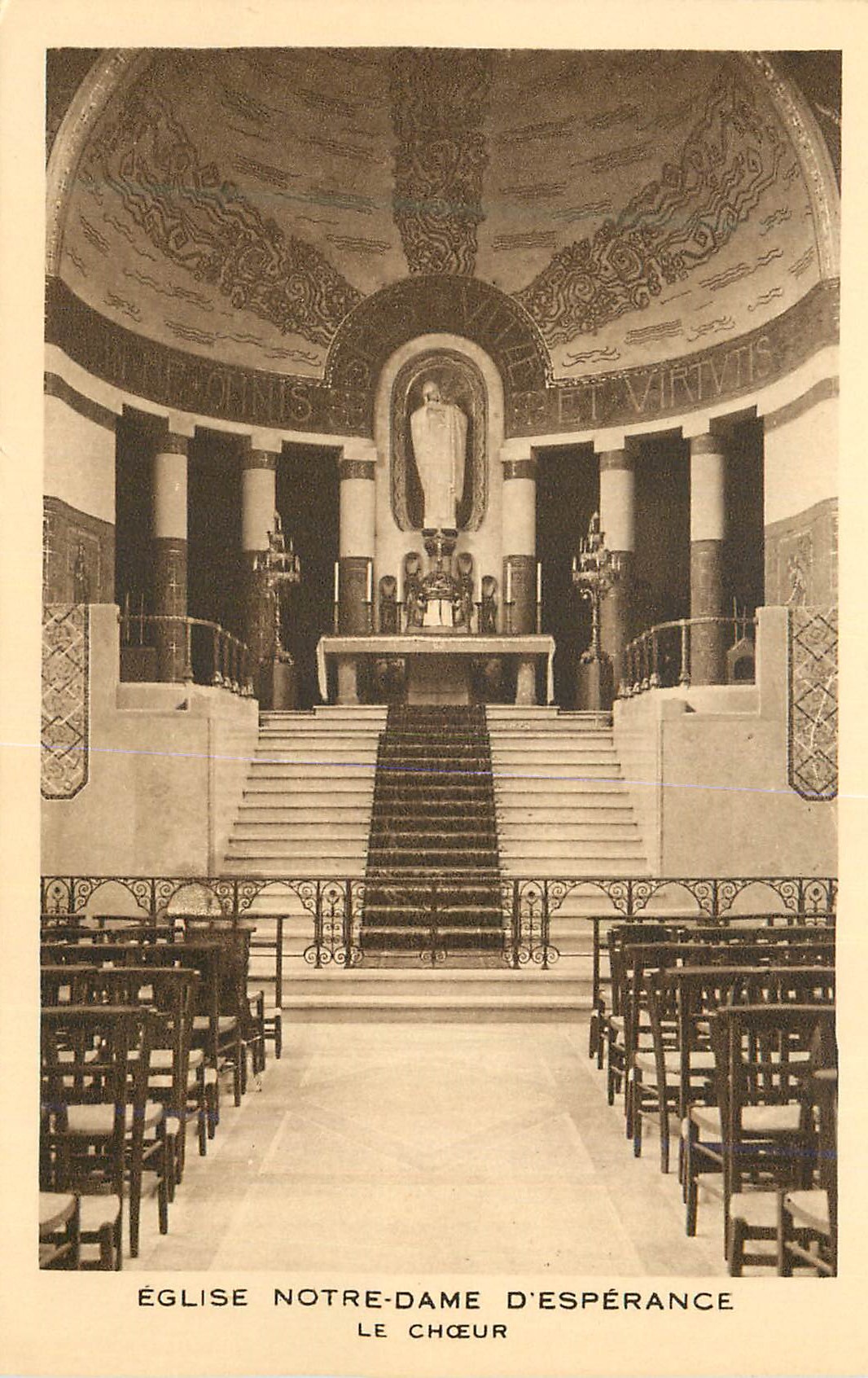 CPA Eglise notre dame d esperance le choeur
