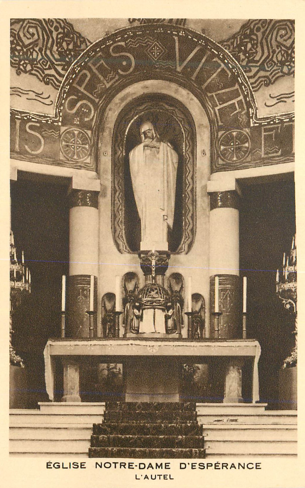 CPA Eglise notre dame d esperance l autel
