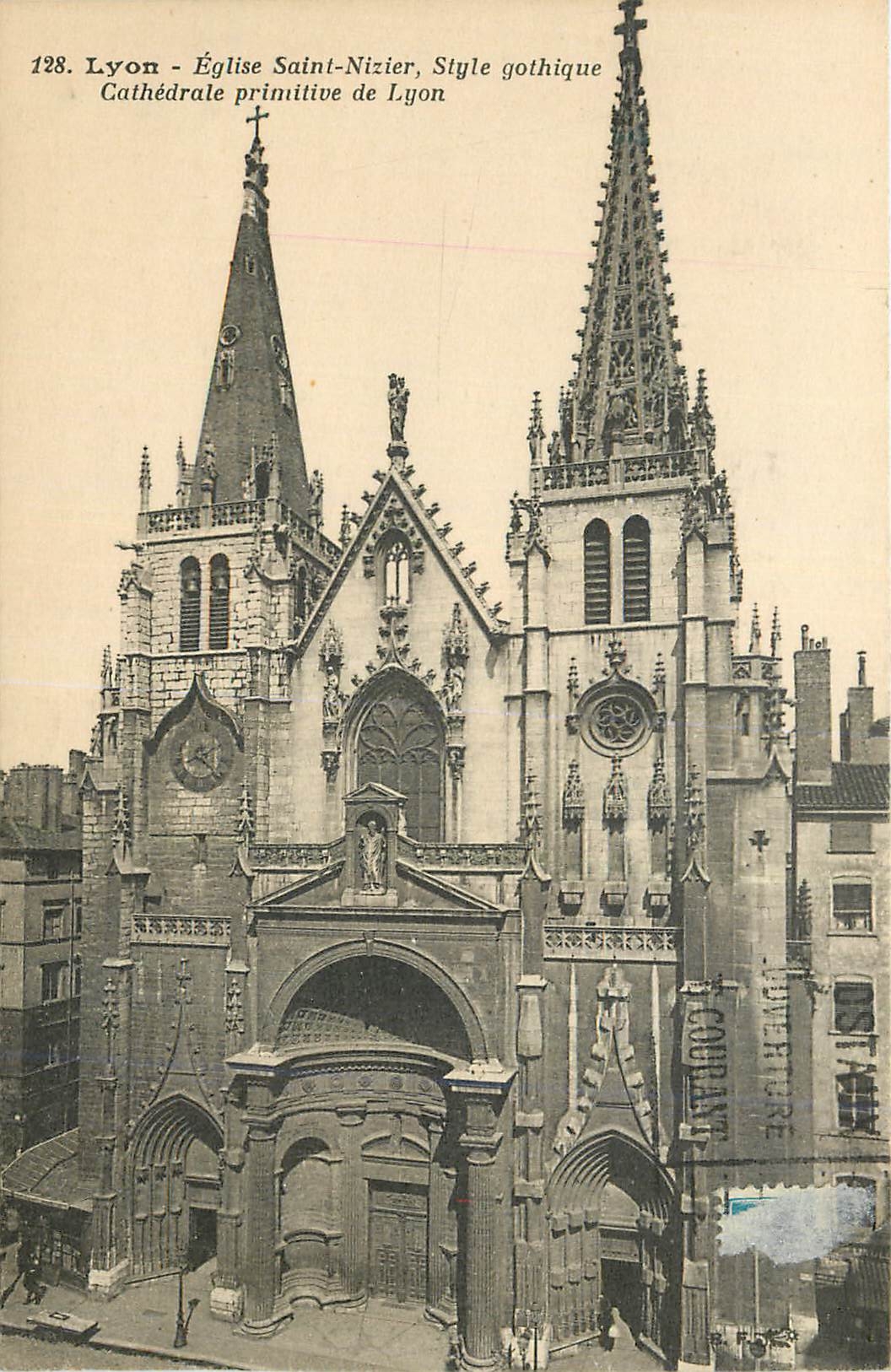 CPA 128 lyon eglise saint nizier style gothique cathedrale primitive de lyon