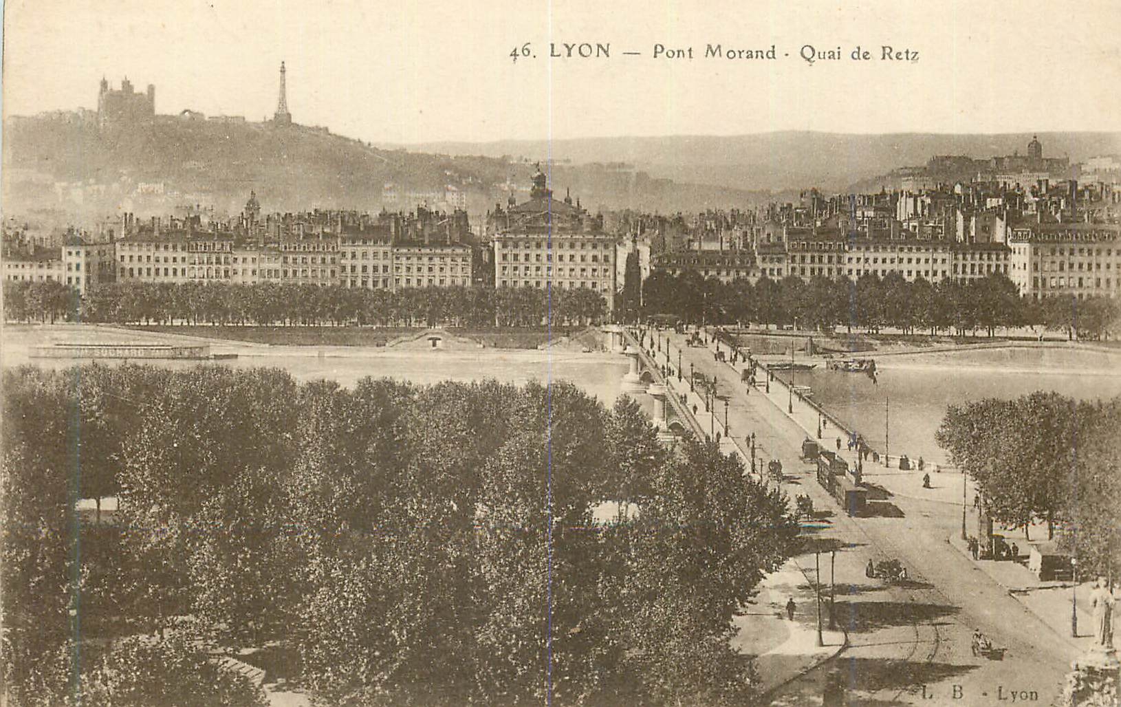 CPA 46 lyon pont morand quai de retz