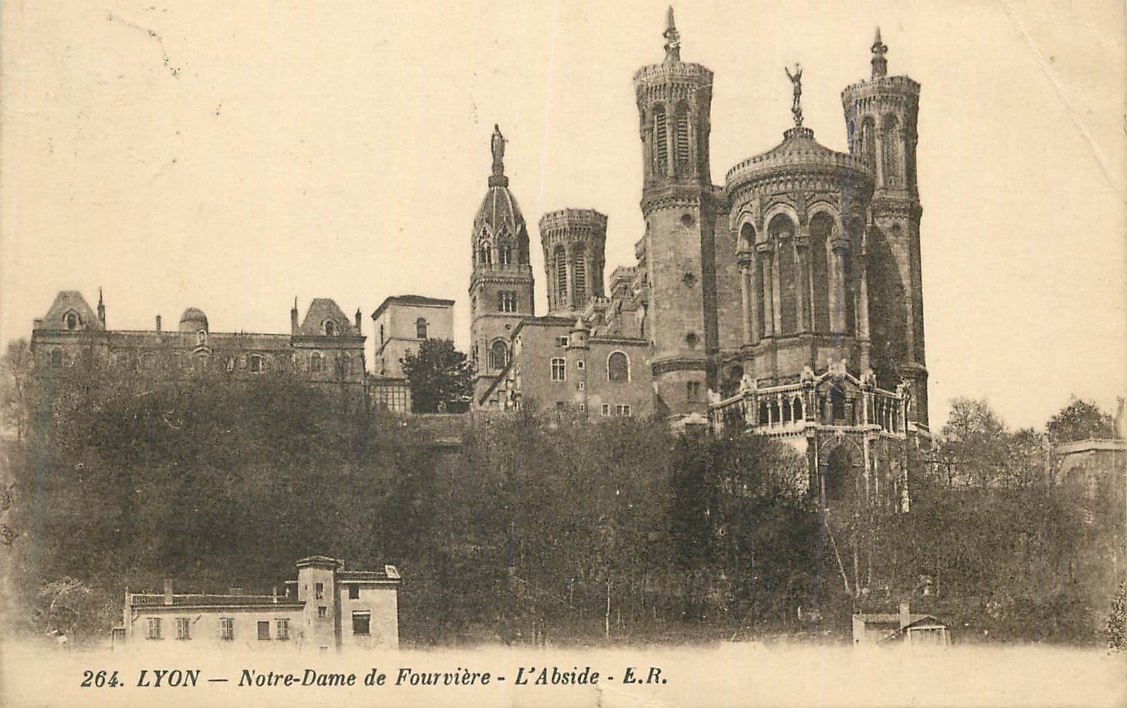 CPA 264 lyon notre dame de fourviere l abside e r
