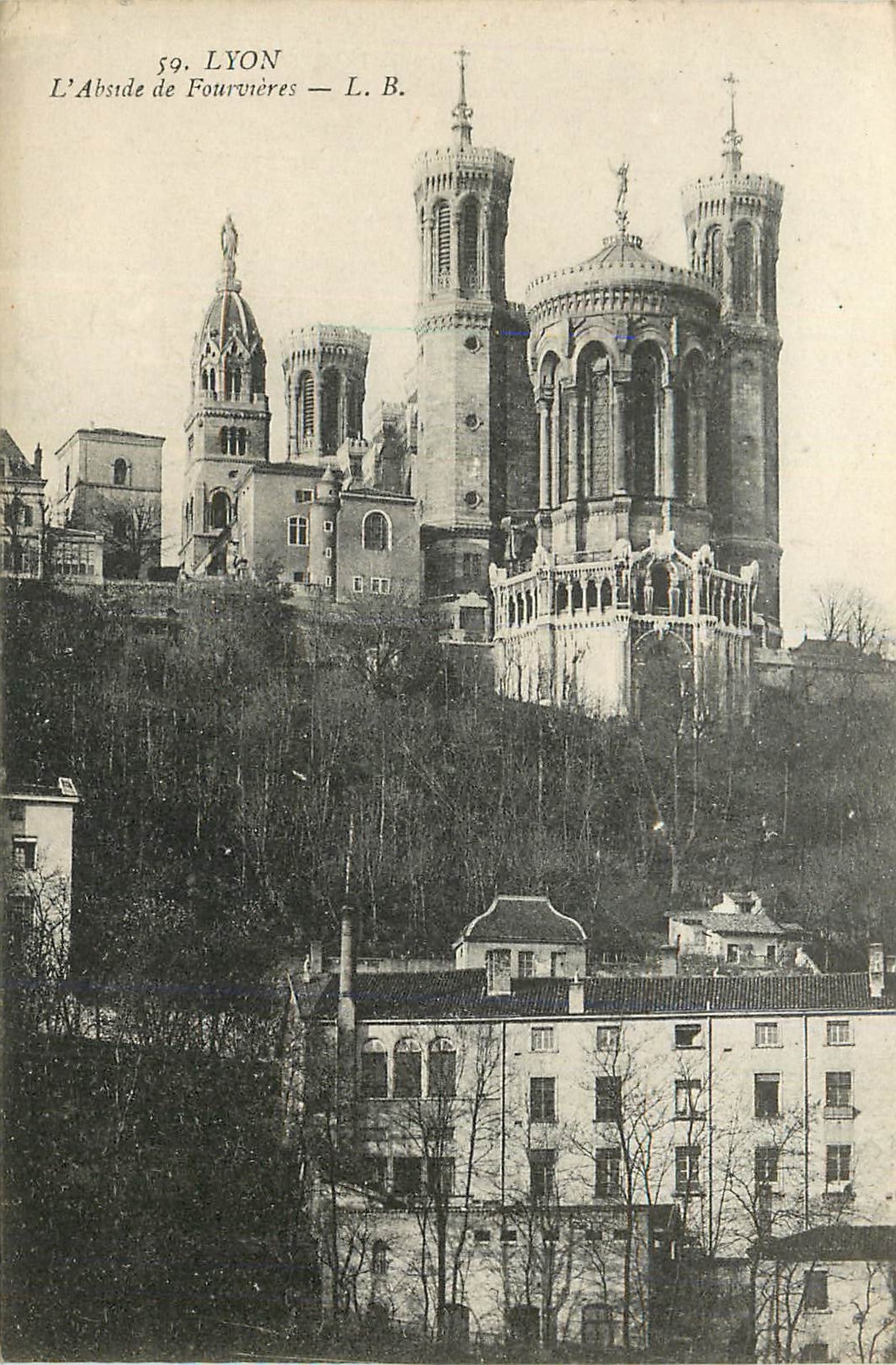 CPA 59 lyon l abside de fourviere l b