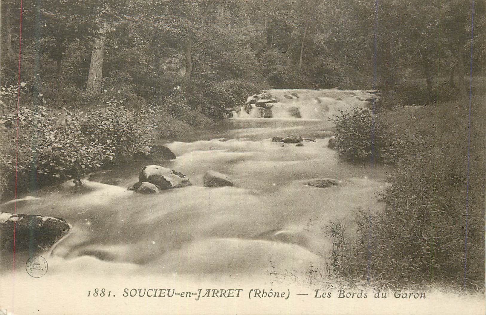 CPA 1881 soucieu en jarret(rhone) les bords du garon