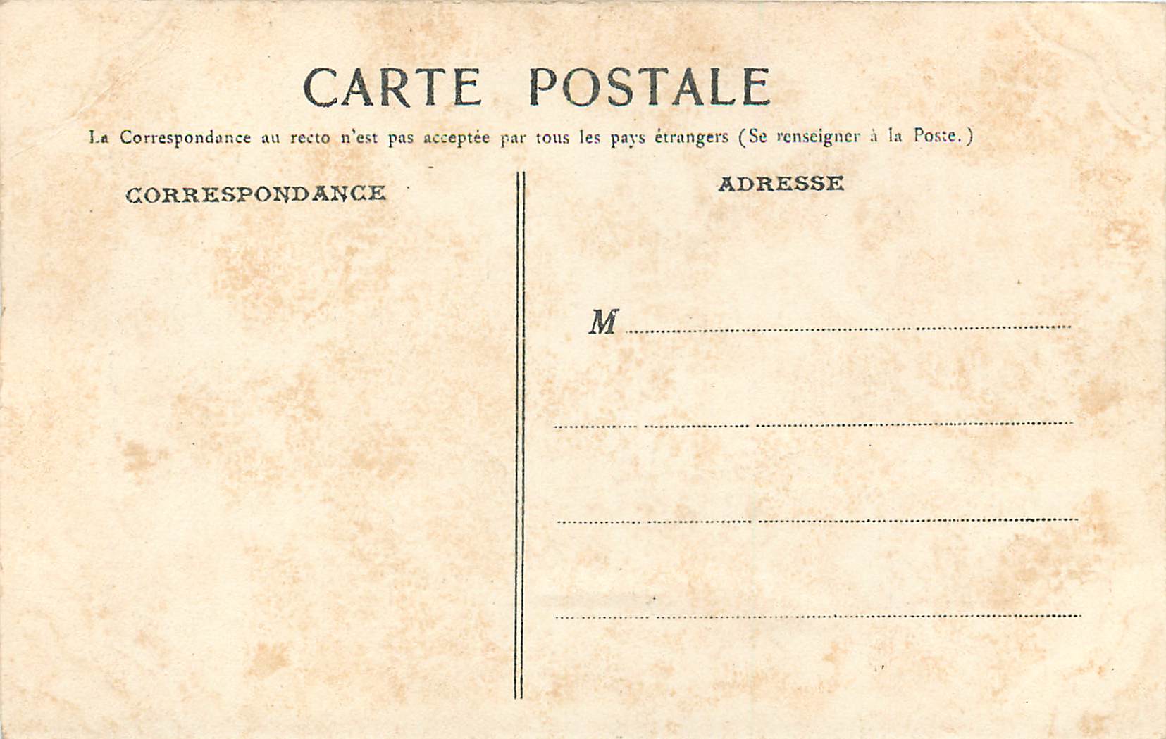 CPA Lyon le coteau de fourviere et la tour nord ouest de la cathedrale — Verso