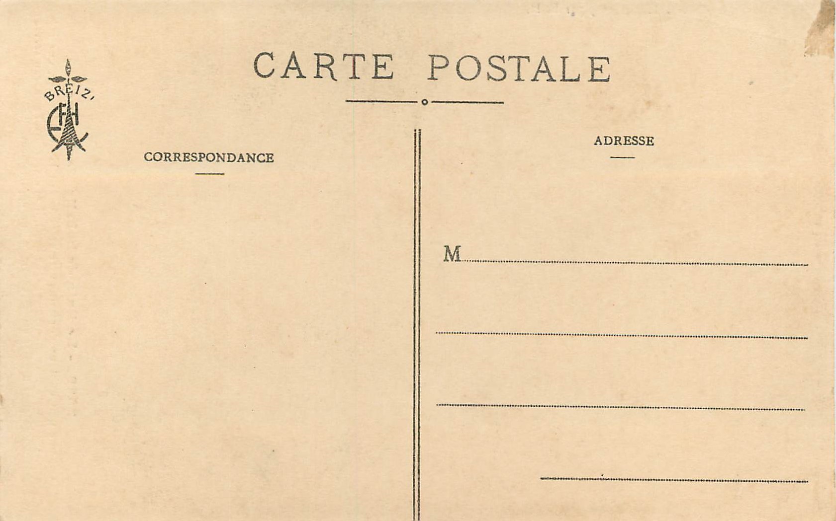 CPA 2529 le bain de la belle merivonne — Verso
