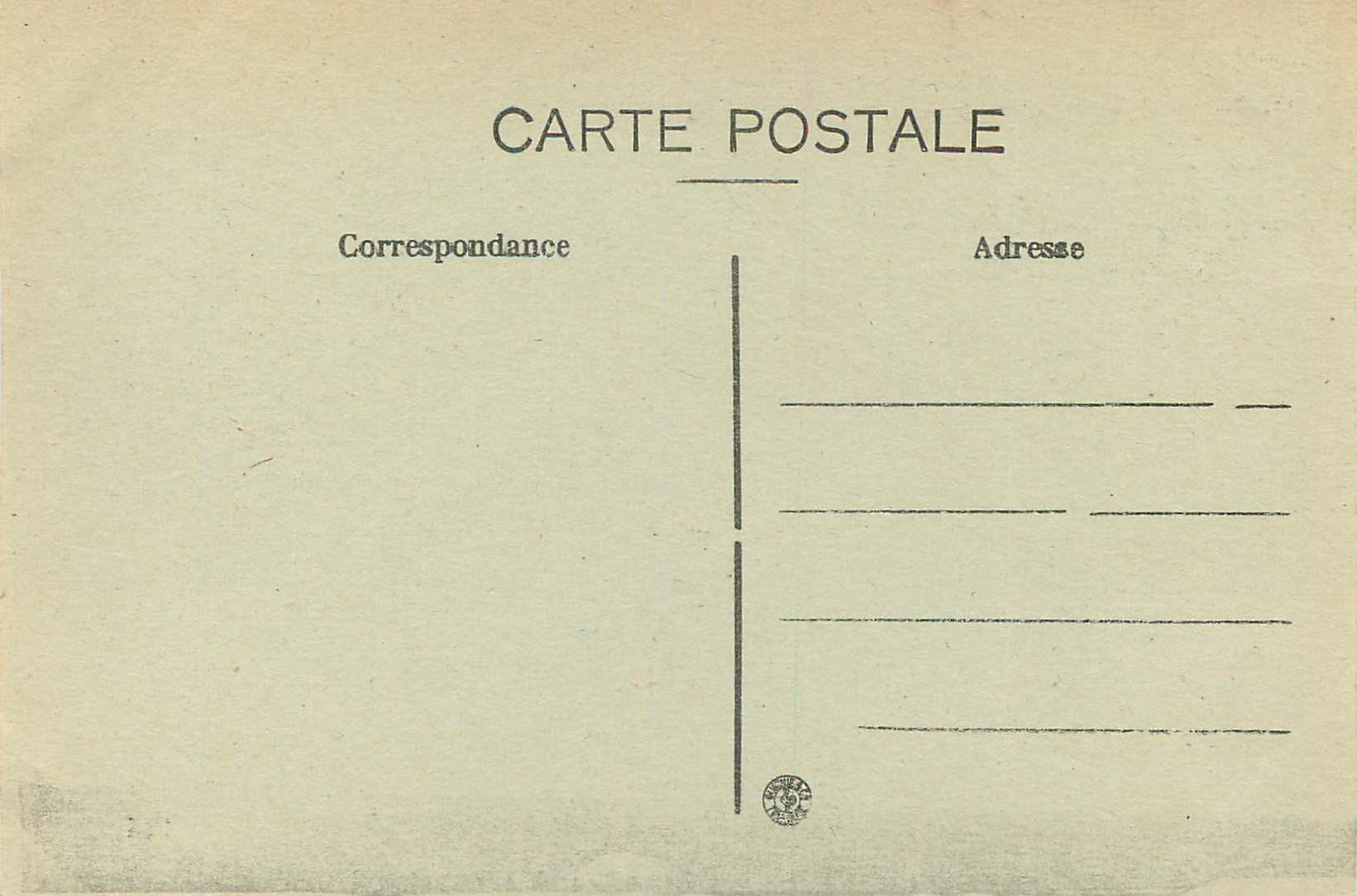 Rochers de la Rigole du Diable entre VALLIÈRE et ROYÈRE — La Creuse Pitttoresque — n° 1031 — Reverso