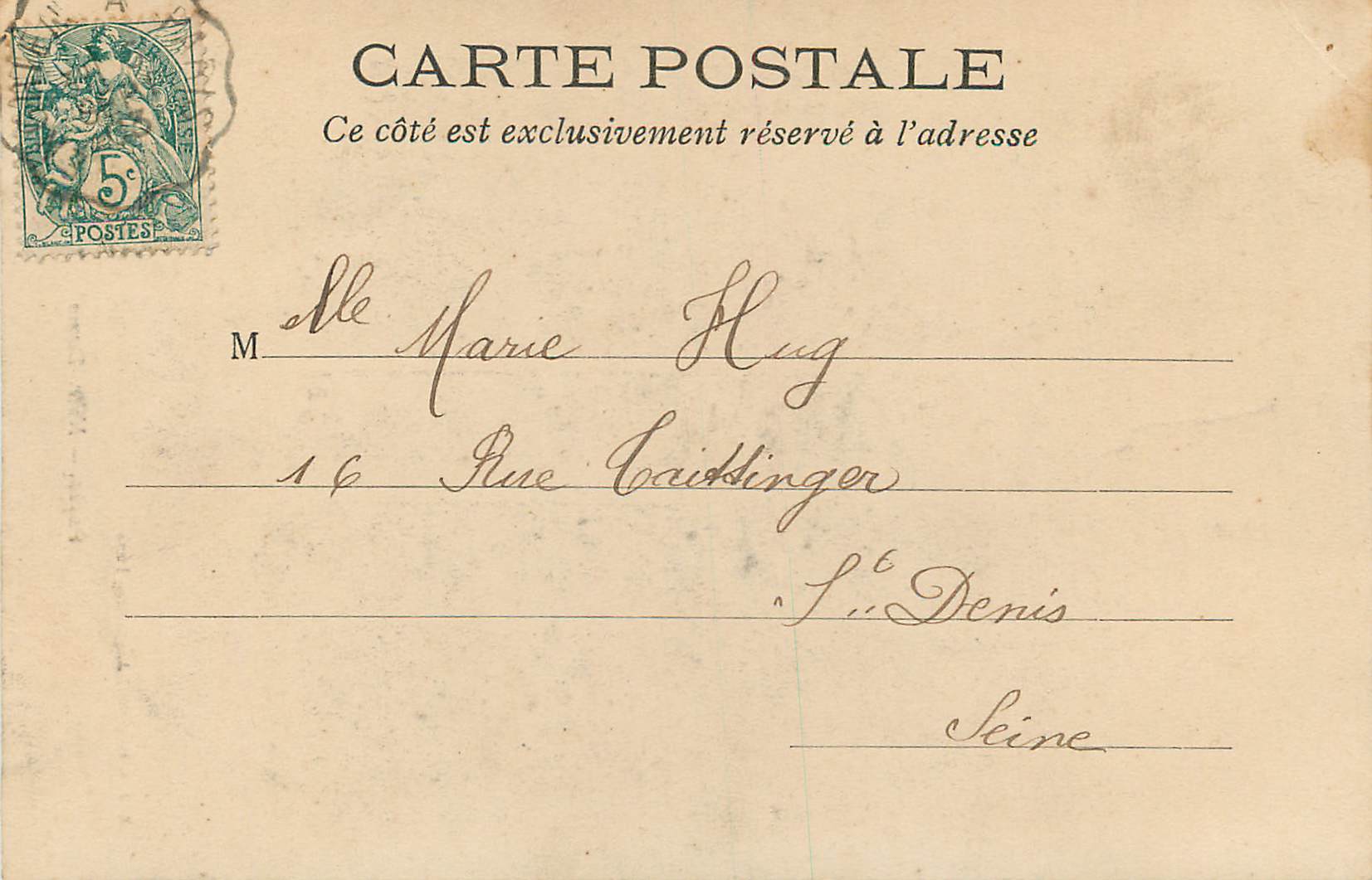 CPA Paris notre dame — Rückseite