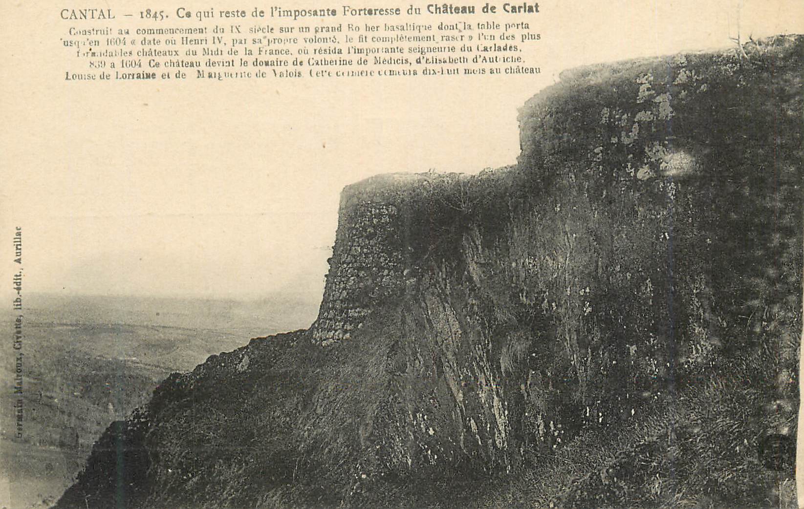CPA Cantal 1845 ce qui reste de l imposante forteresse du chateau de carlat