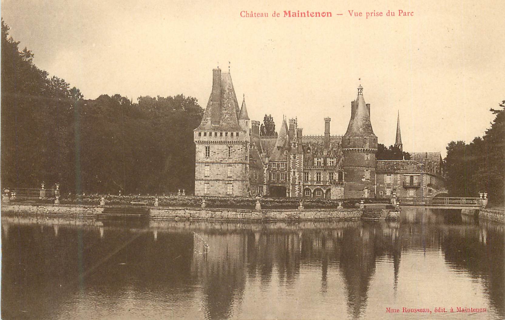 CPA Chateau de maintenon vue prise du parc