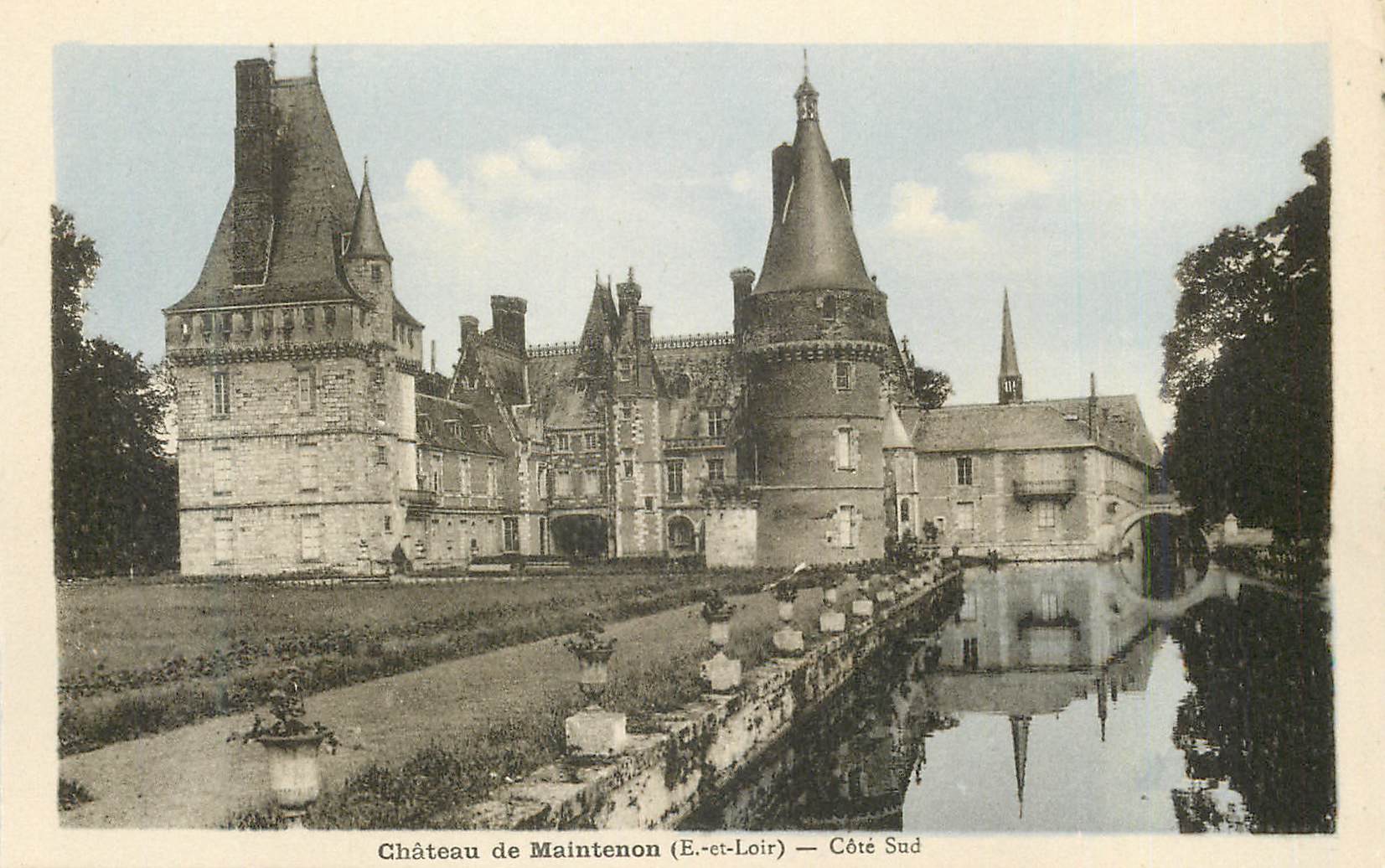CPA Chateau de maintenon(e et loir) cote sud