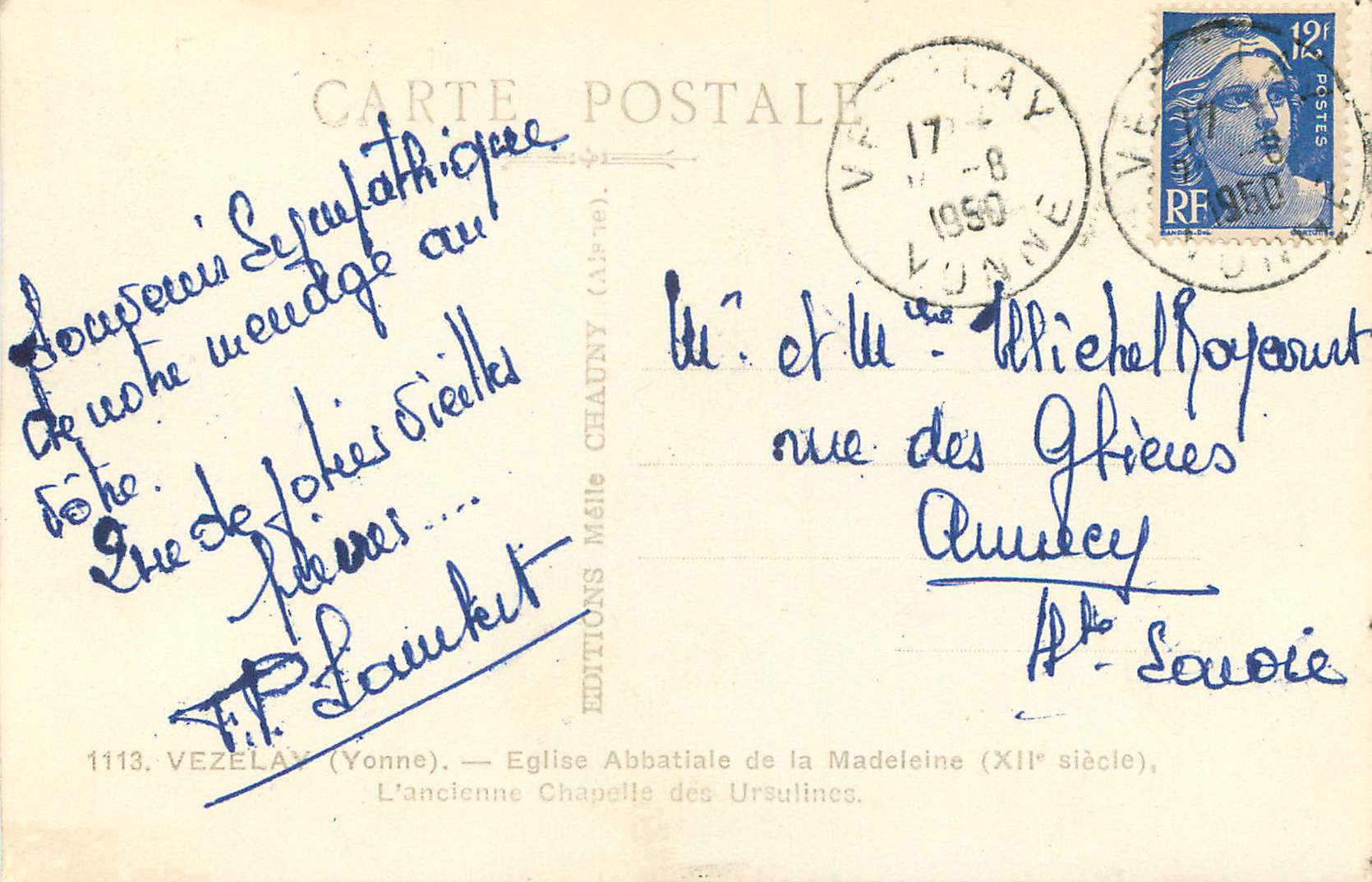 Vezelay — Église Abbatiale de la Madeleine (XIIe siècle) — Éditions Mélè — Reverso
