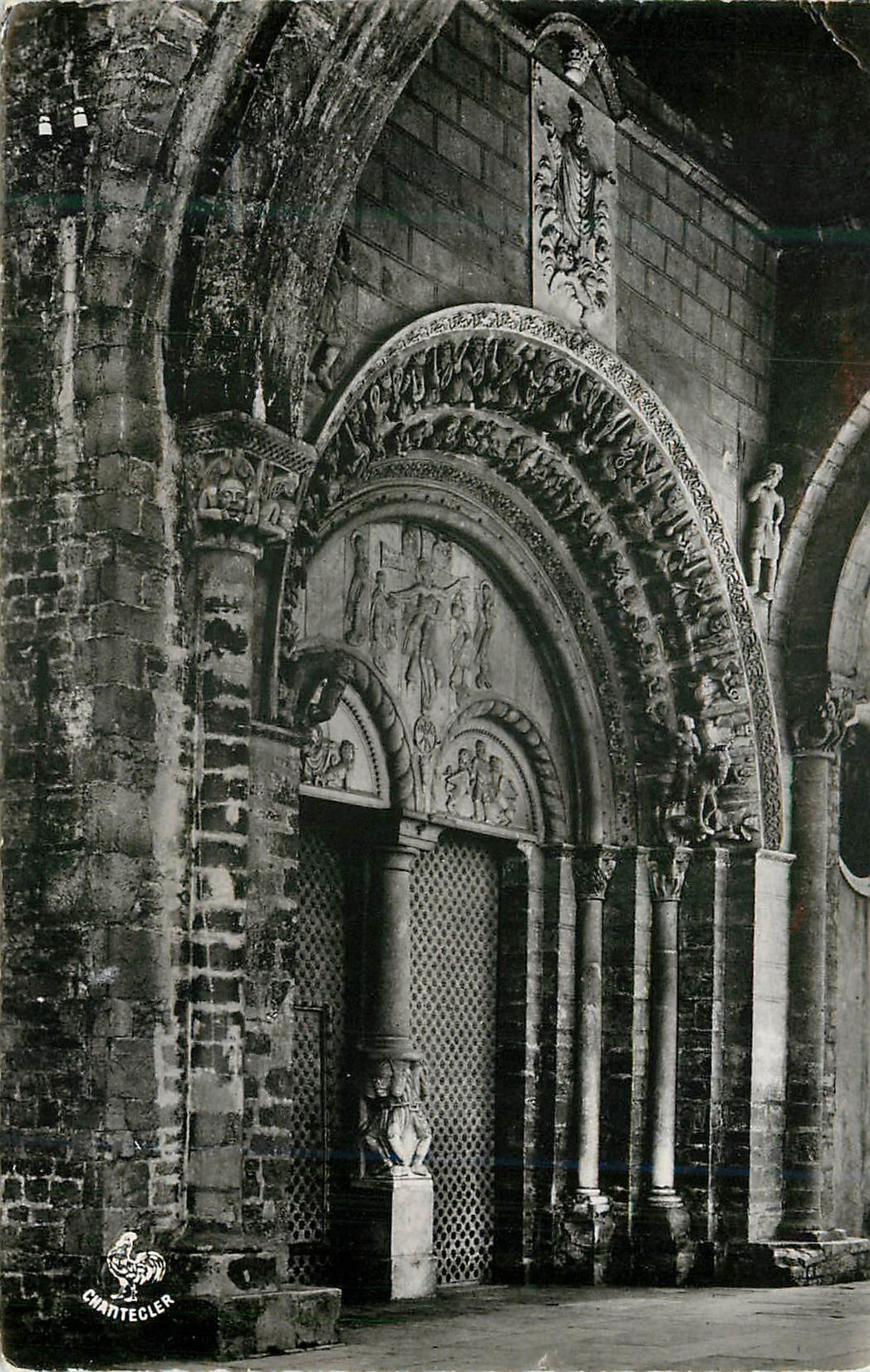 CPM 665 oloron sainte marie(b p) cathedrale sainte marie(xi siecle) porte principale